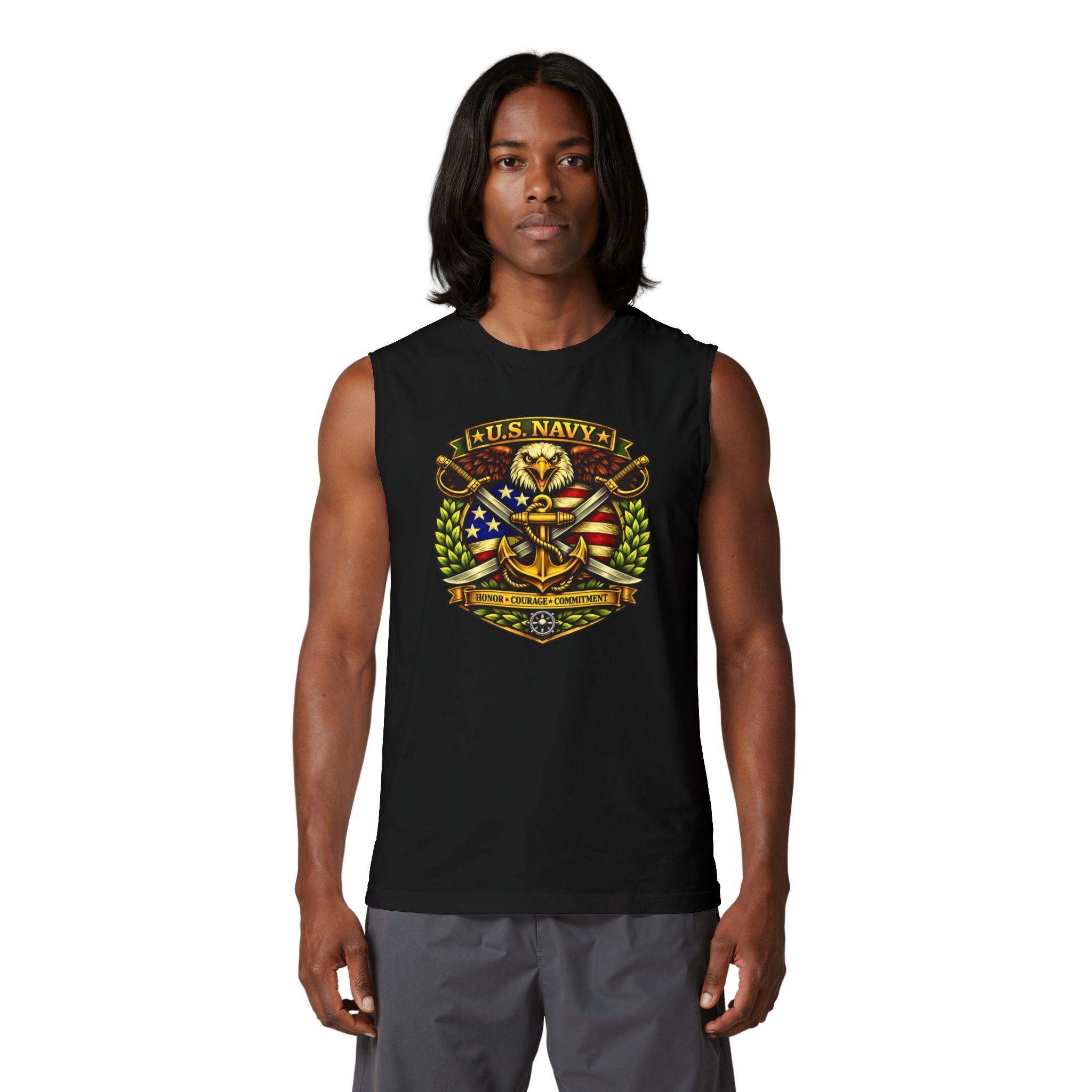 U.S. Navy Honor, Courage, Commitment Muscle Tank
