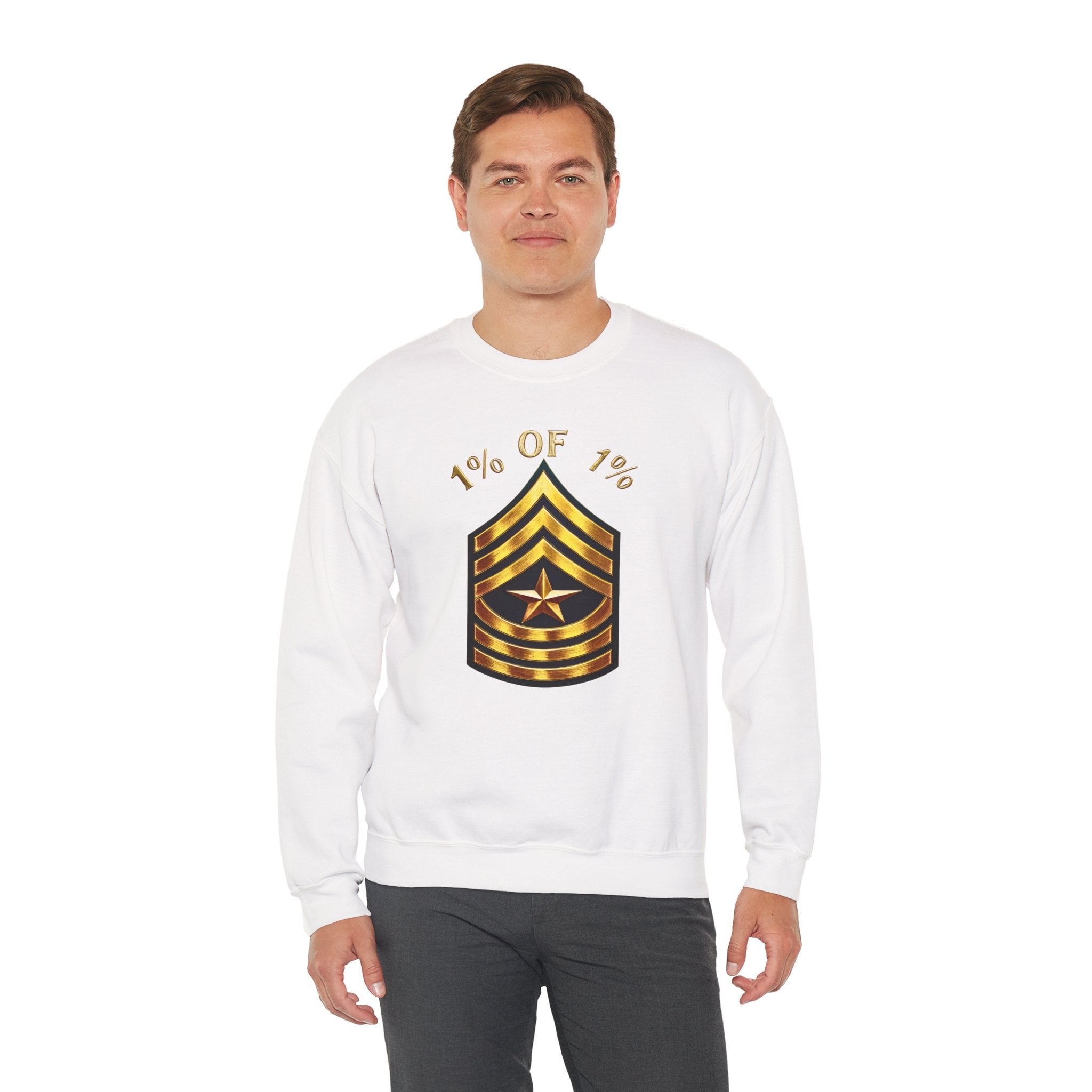 "1% of 1%" Gold Rank Crewneck Sweatshirt