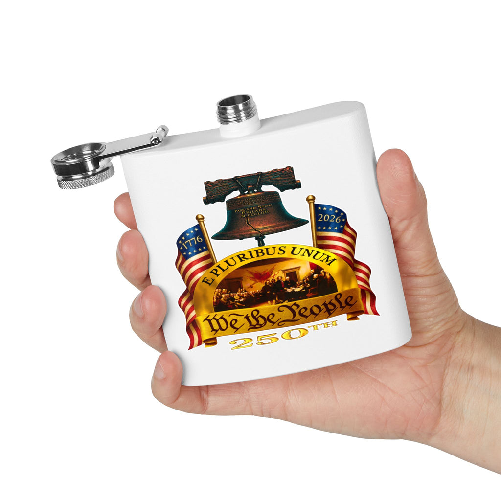 "We the People" Stainless Steel 6oz Flask