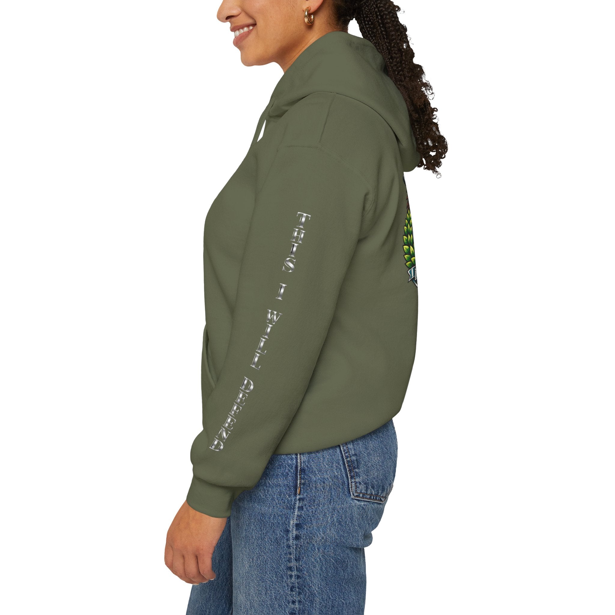 US Army Veteran Crest Hoodie — Military Emblem Sweatshirt