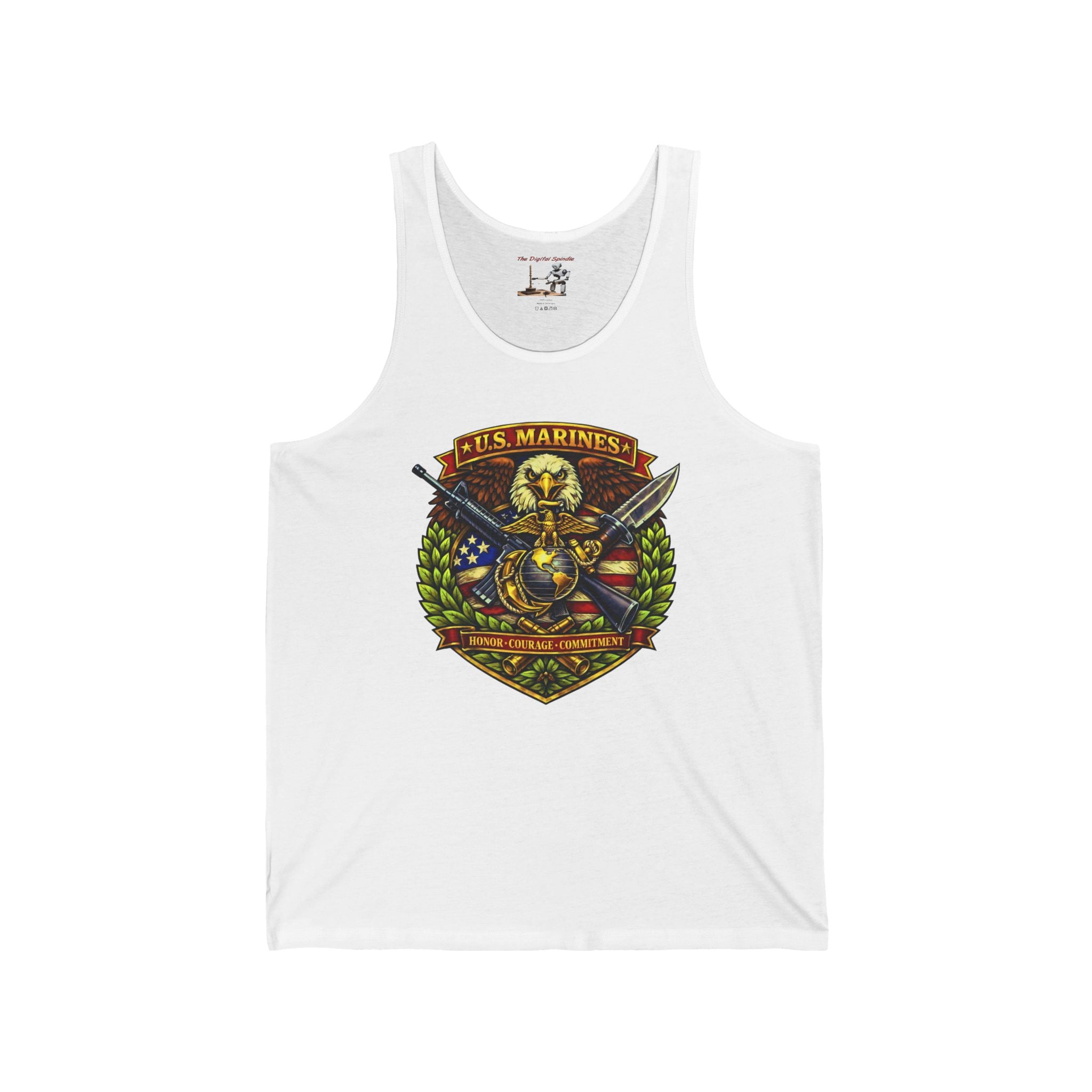 US Marines Honor, Courage, Commitment Tank Top