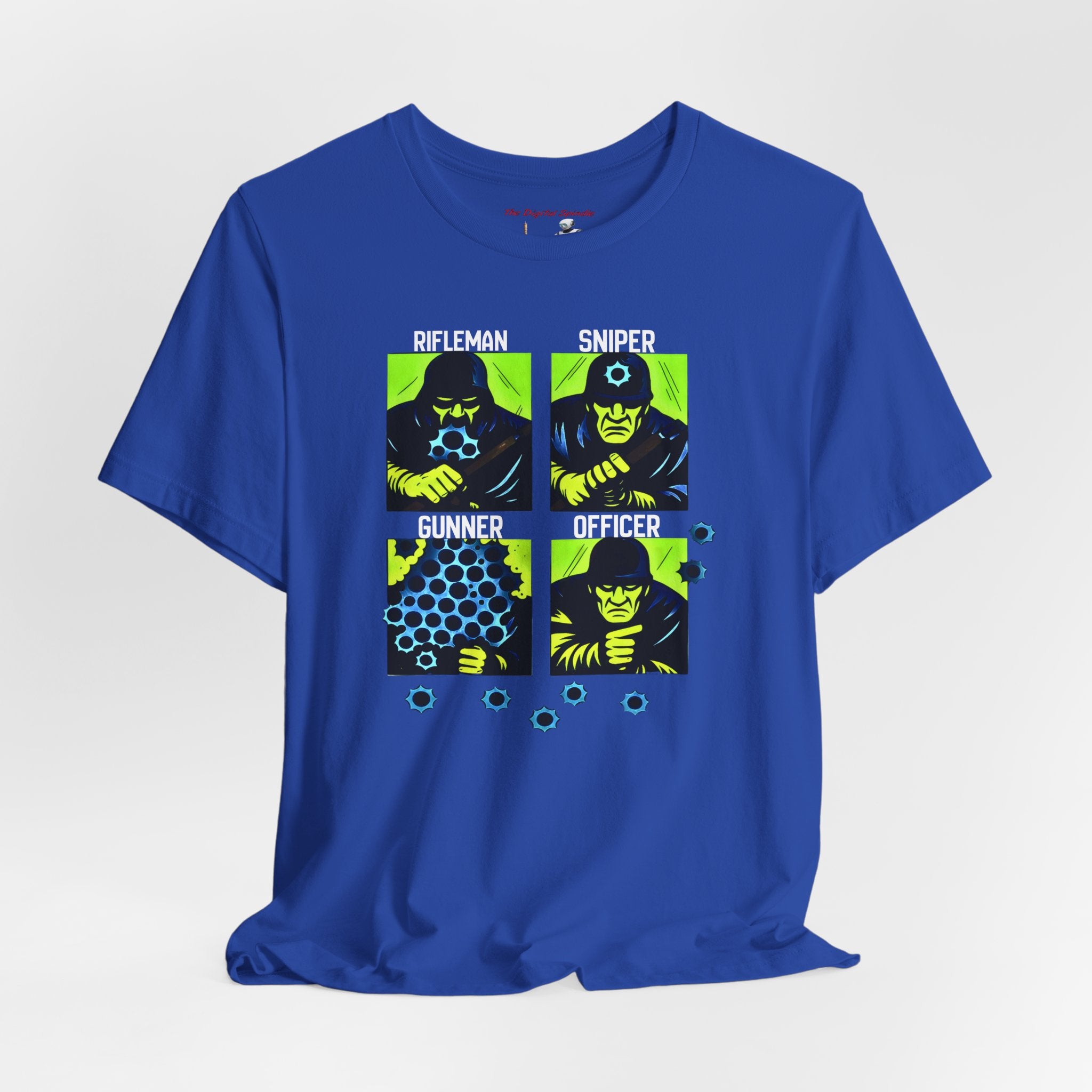 Shooting Range Graphic Tee — Rifleman Sniper Gunner Officer Military Design