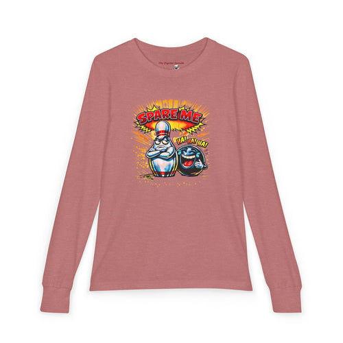 "Spare Me" Bowling Cartoon Graphic Tee