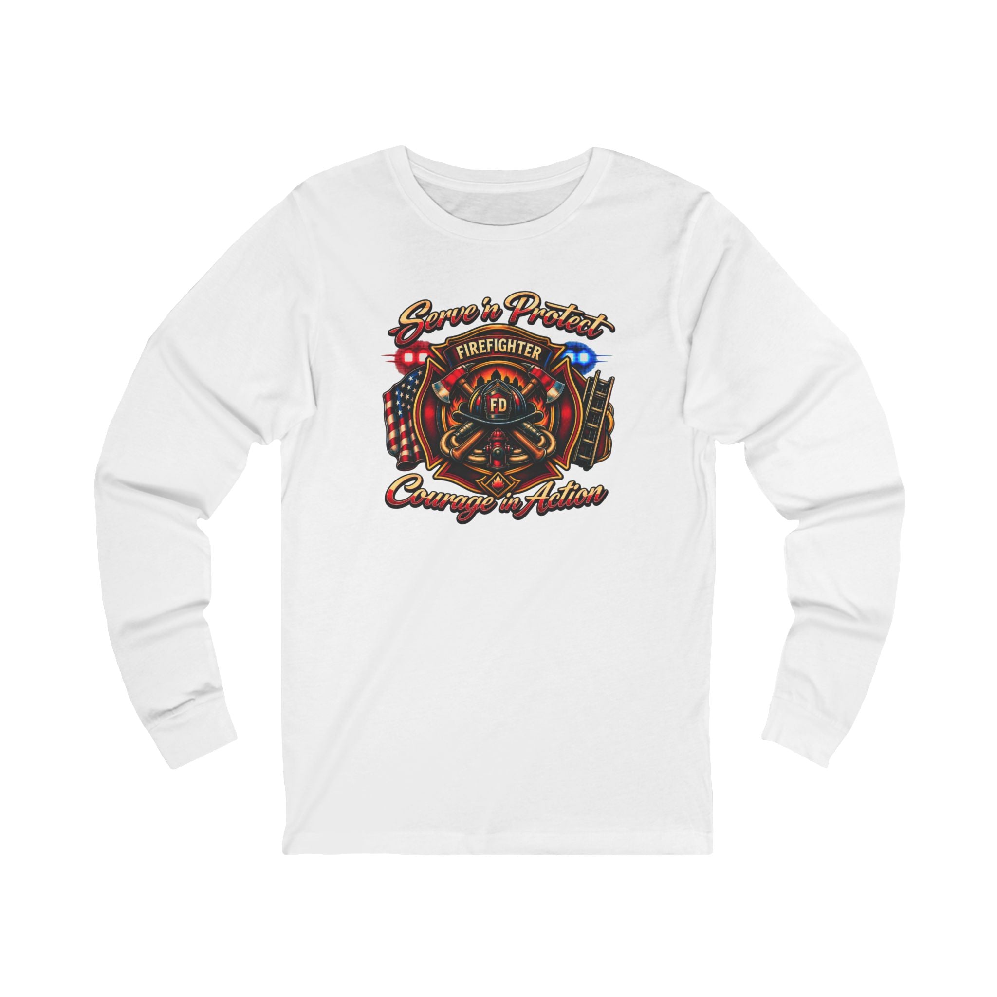 Firefighter Courage & Honor Long Sleeve Tee