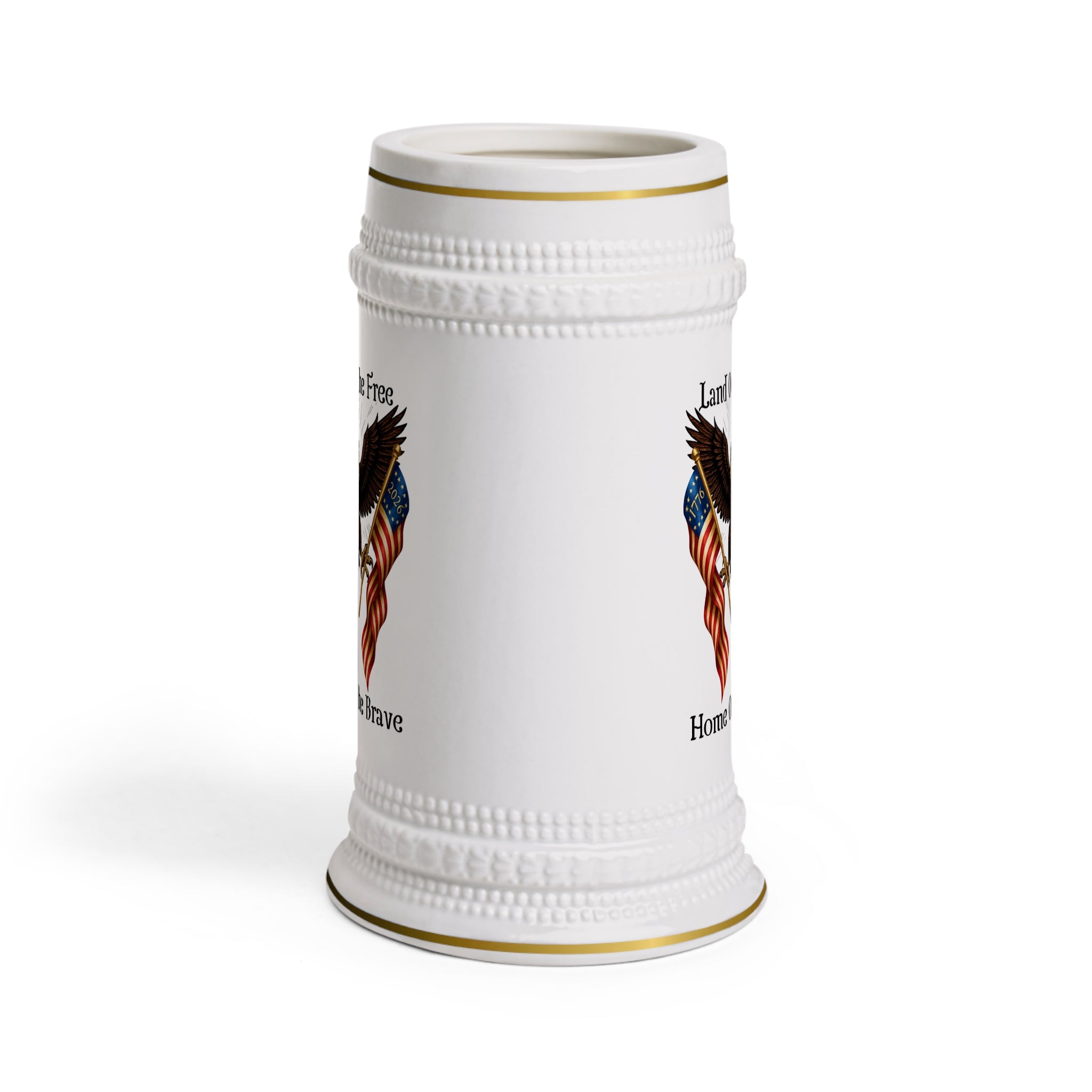 "Land of the Free, Home of the Brave" Beer Stein