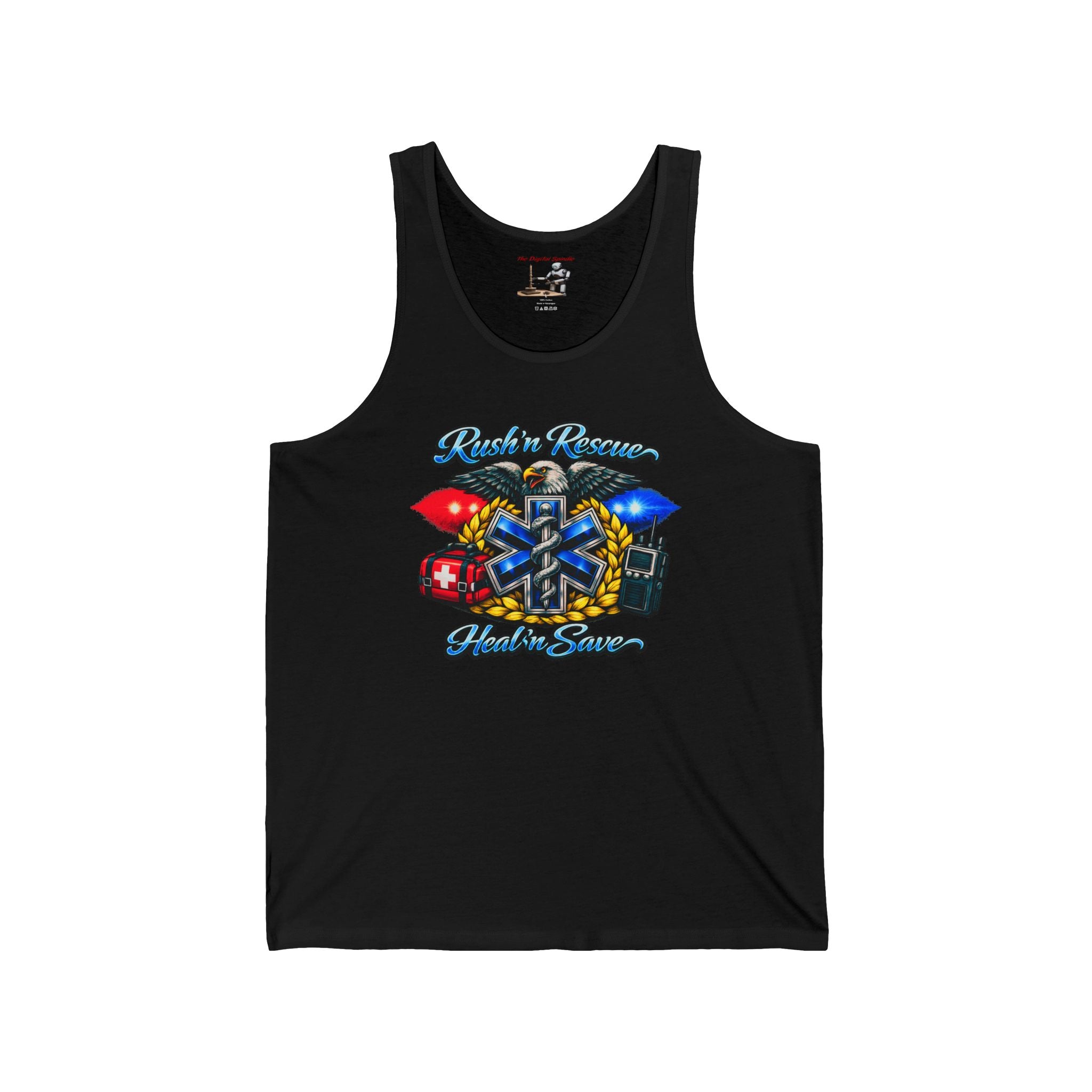 "Rush & Rescue" EMS Pride Tank Top