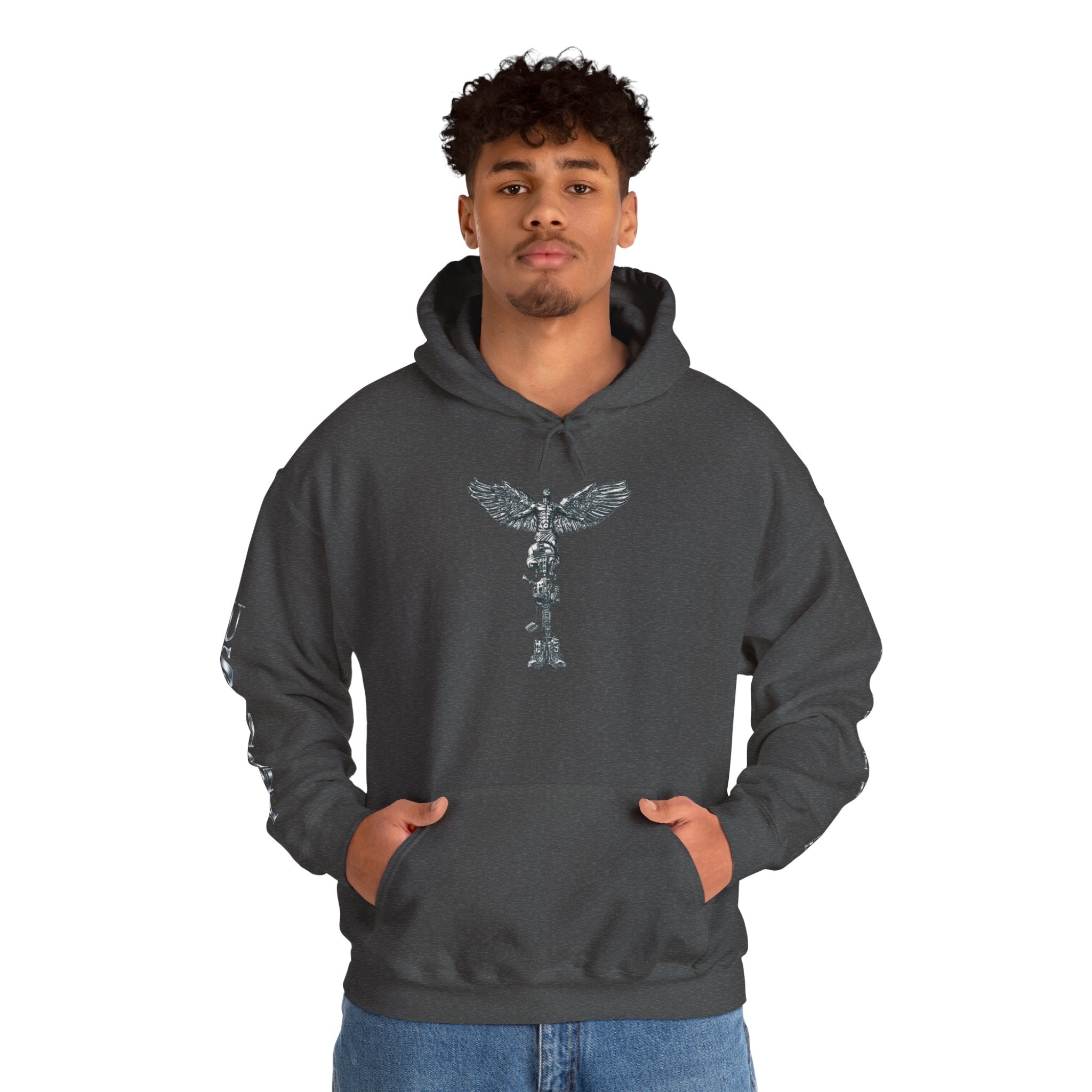 US Army Veteran Crest Hoodie — Military Emblem Sweatshirt