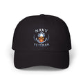 Navy Veteran Skull Dad Cap — Distressed American Flag Backstrap Hat