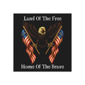 Land of the Free Home of the Brave Square Magnet