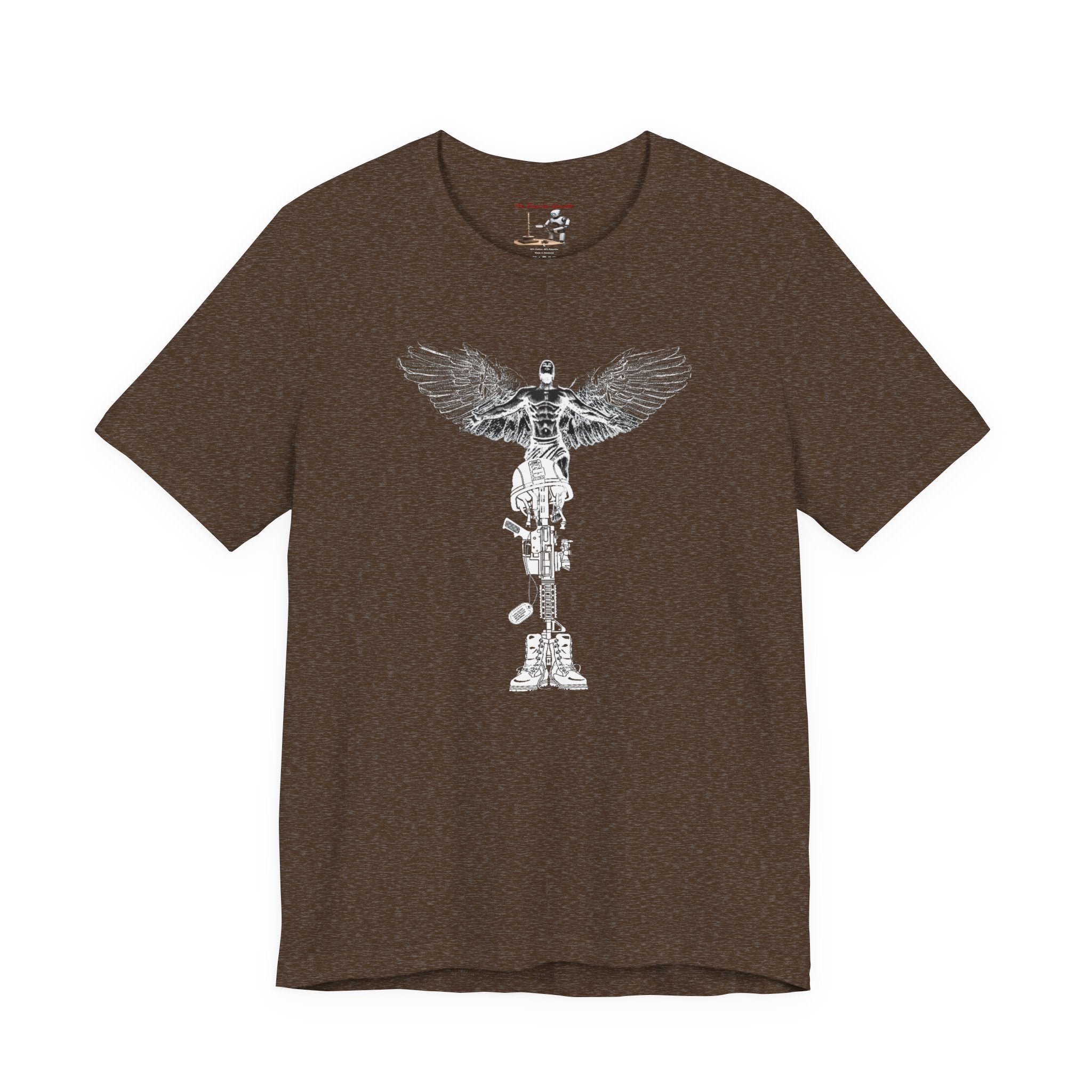 Marine Veteran Skull T‑Shirt — USMC Drill Instructor Hat Design