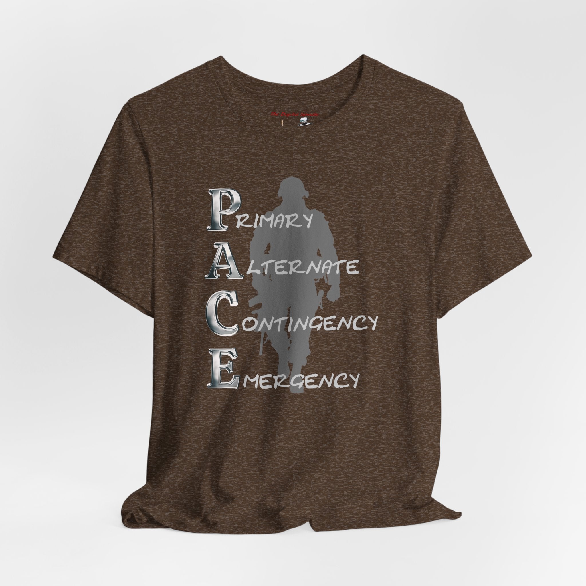 PACE Military Acronym T‑Shirt – "Primary Alternate Contingency Emergency" Tactical Tee