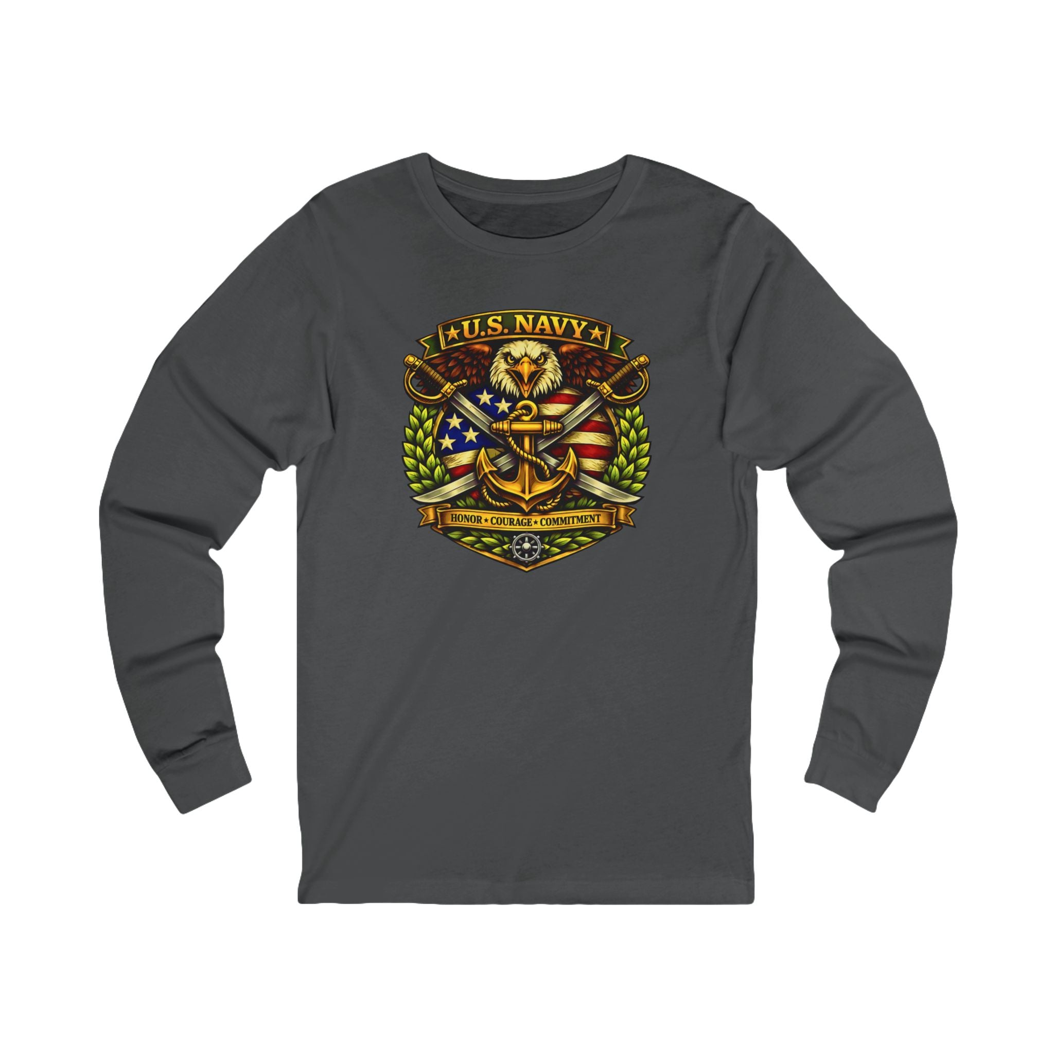 U.S. Navy Honor, Courage, Commitment Long Sleeve Tee