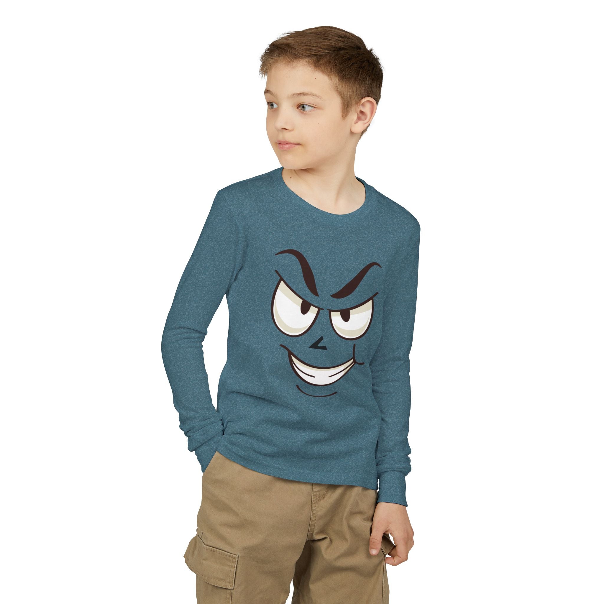 Mischievous Smirking Face Graphic Tee