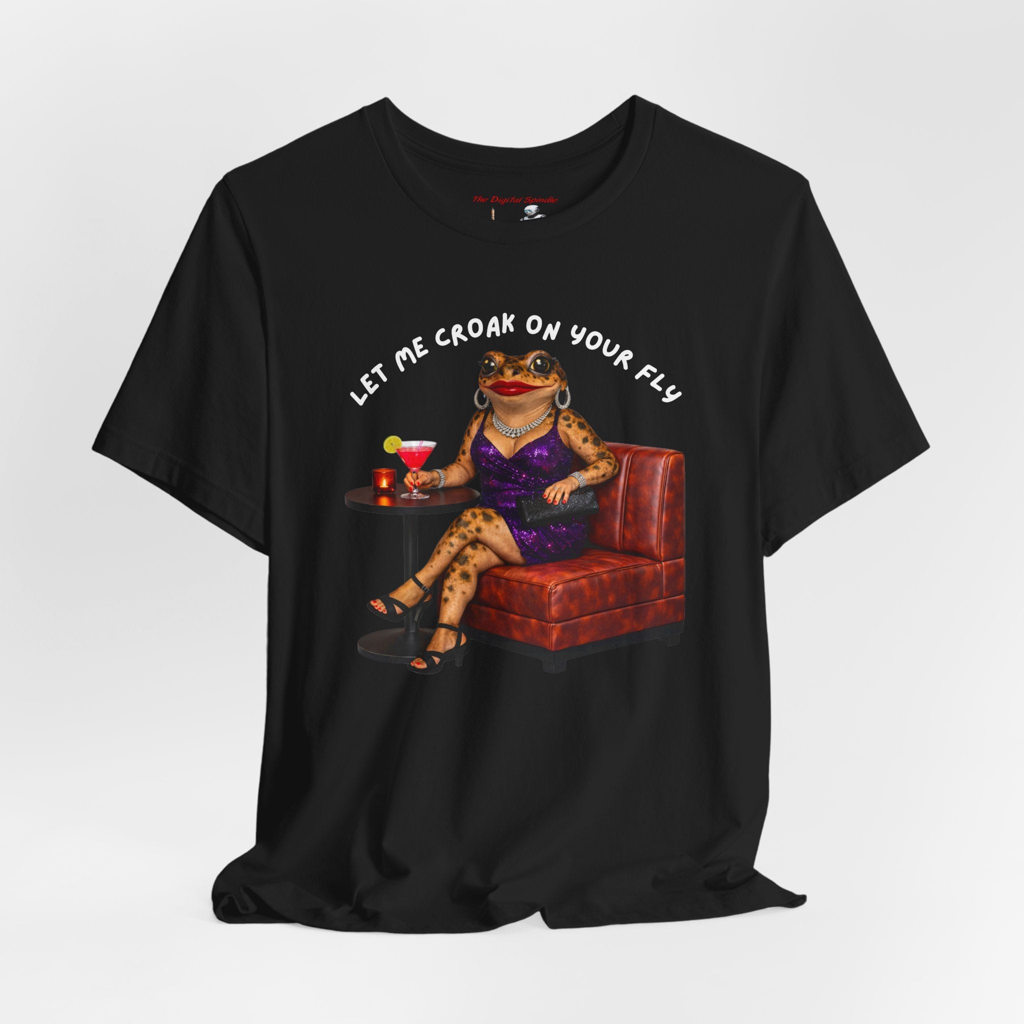 "Let Me Croak On Your Fly" Funny Amphibian Graphic T‑Shirt