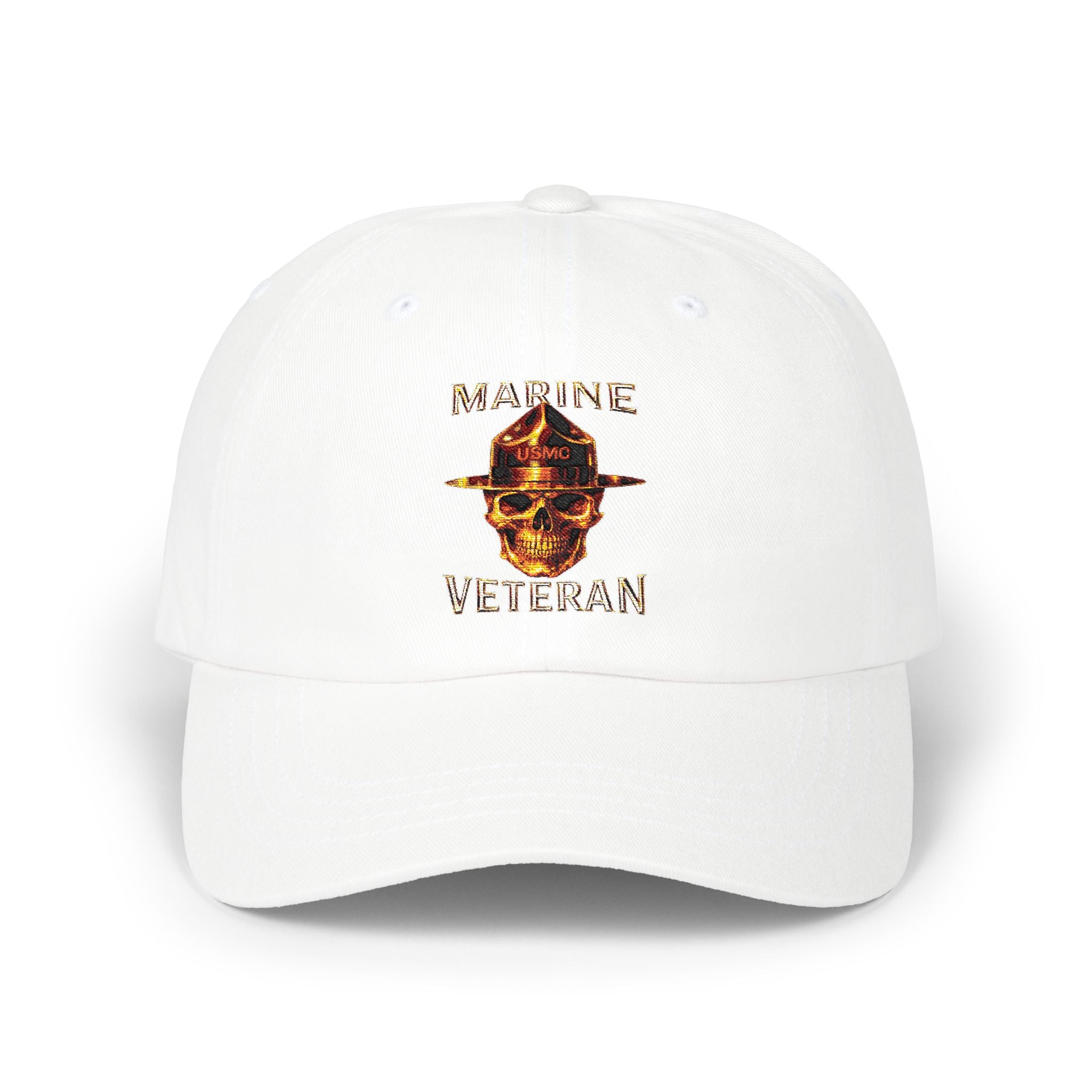 Marine Veteran Patch Dad Cap