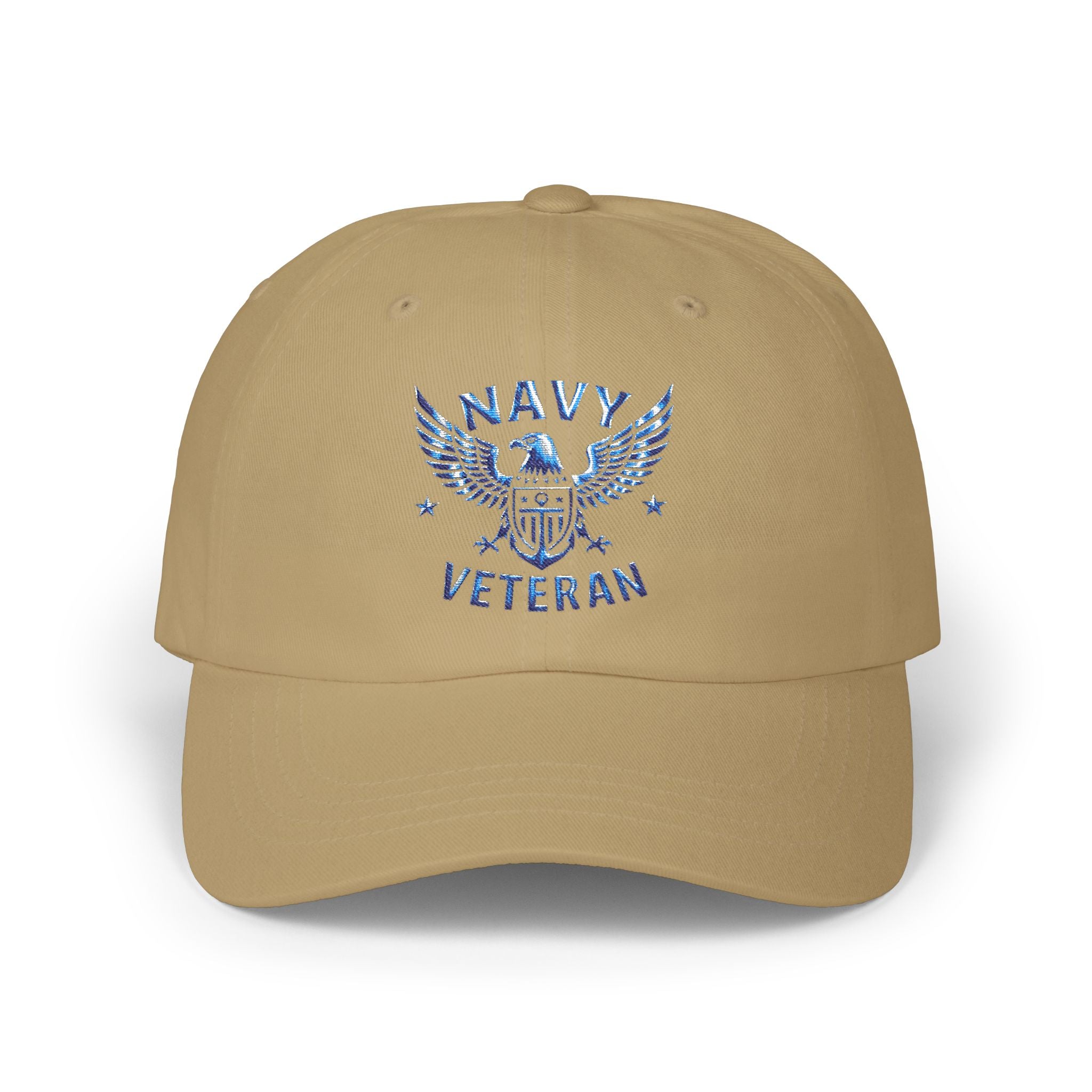 Navy Veteran Dad Hat – Embroidered Eagle & Flag Baseball Cap