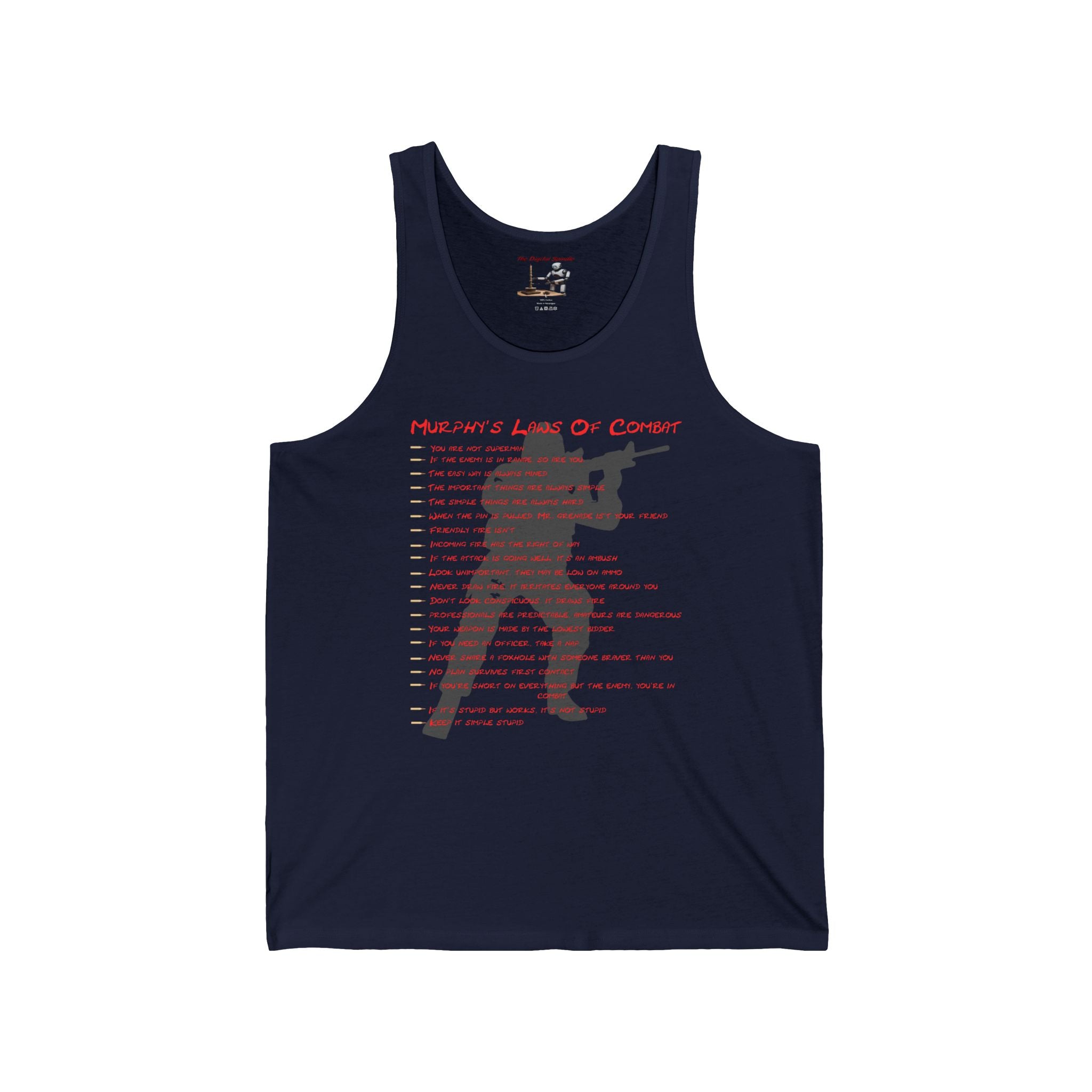Murphy's Laws Of Combat Tank Top — "Murphy's Laws" Silhouette Vest