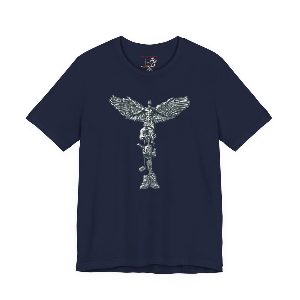 Navy Veteran T-Shirt — Anchor & Skull Military Tribute Tee