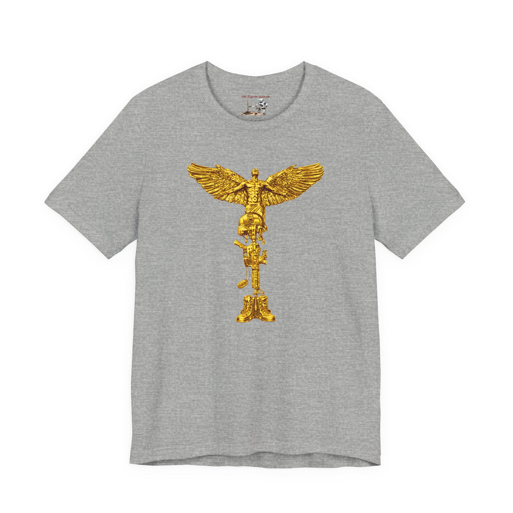 Fallen Soldier Rising Angel T-Shirt — Patriotic Military Veteran Tee