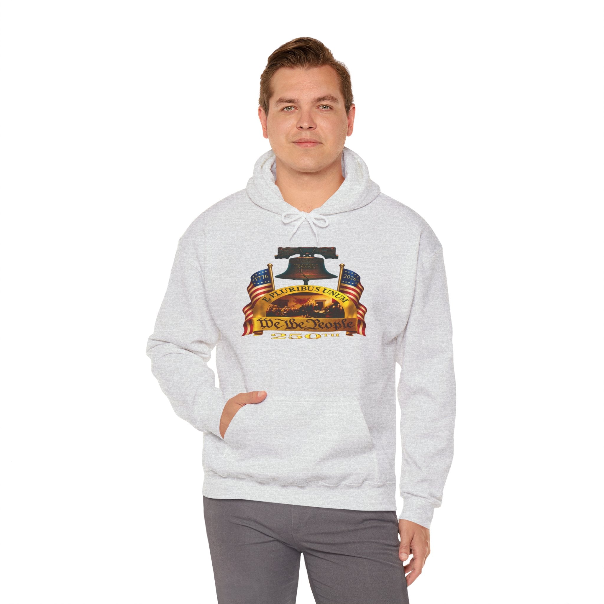 We The People Liberty Bell Hoodie – Patriotic American Flag Sweatshirt