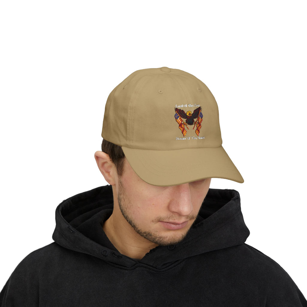 Land Of The Free Classic Dad Cap — Patriotic Eagle Embroidered Baseball Hat