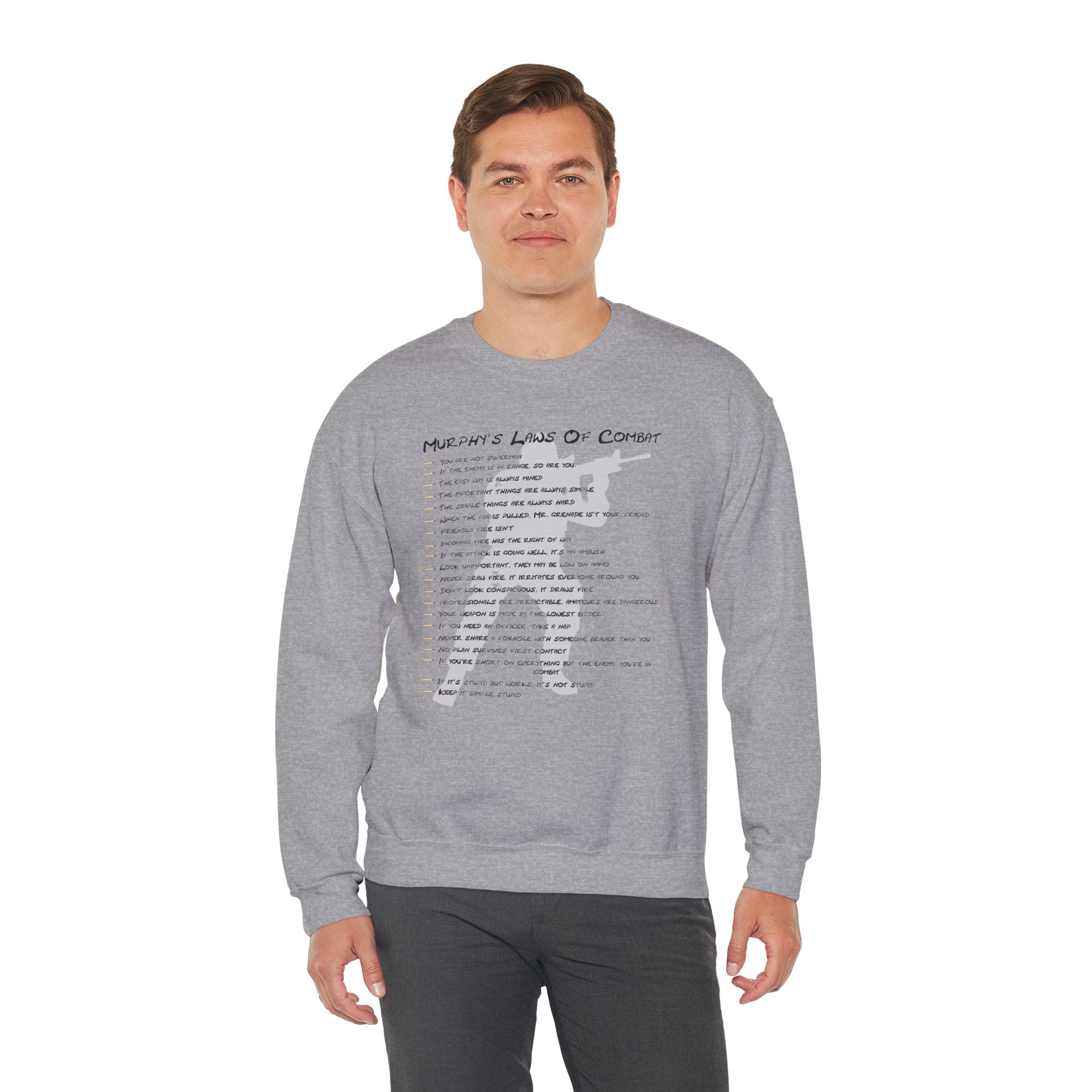 'Murphy's Laws of Combat' Crewneck Sweatshirt