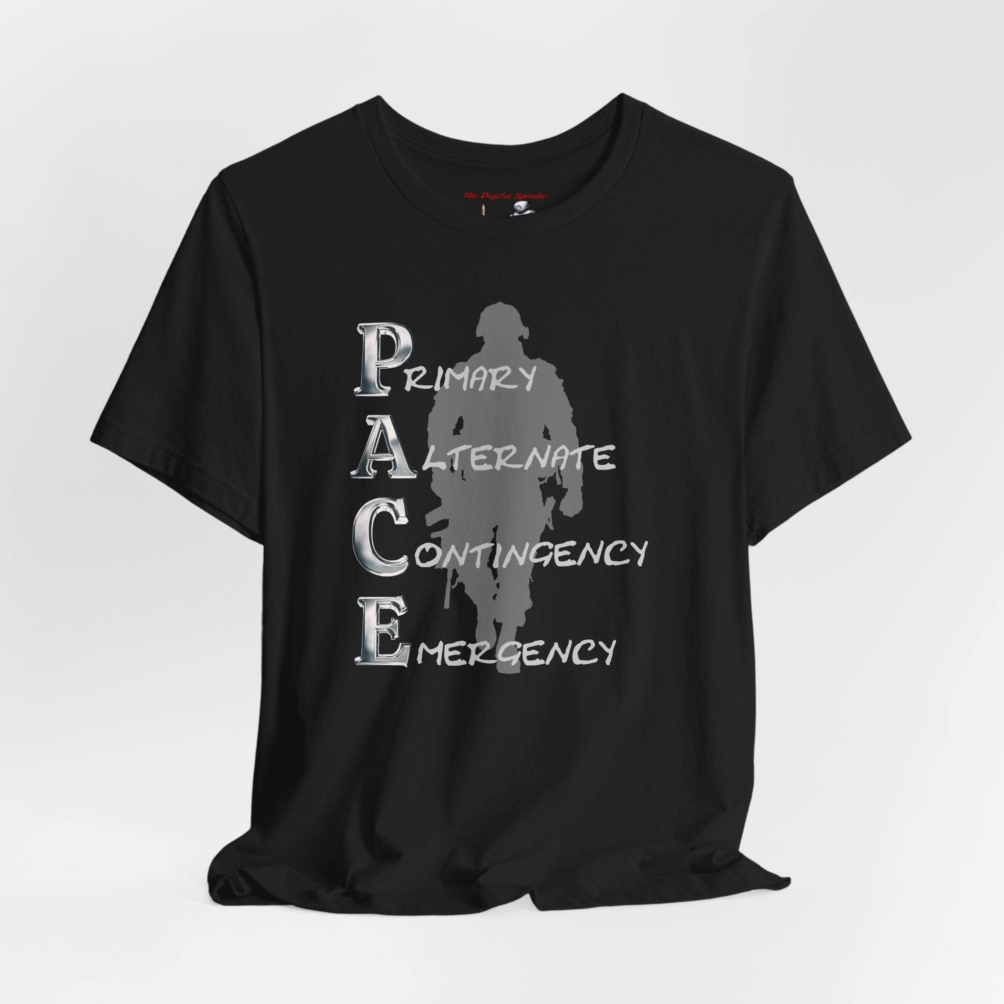 PACE Military Acronym T‑Shirt – "Primary Alternate Contingency Emergency" Tactical Tee