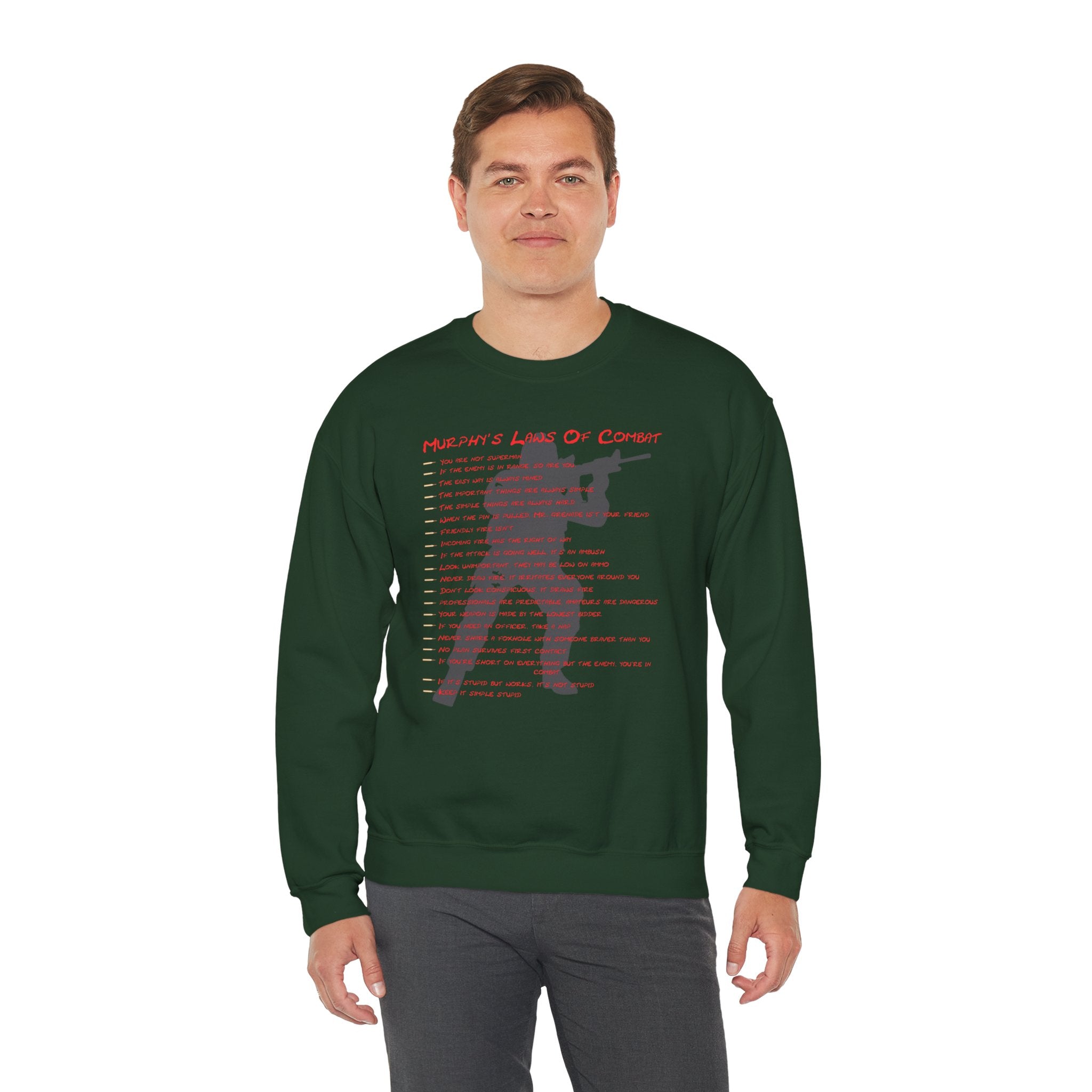 Murphys Laws Of Combat Crewneck Sweatshirt