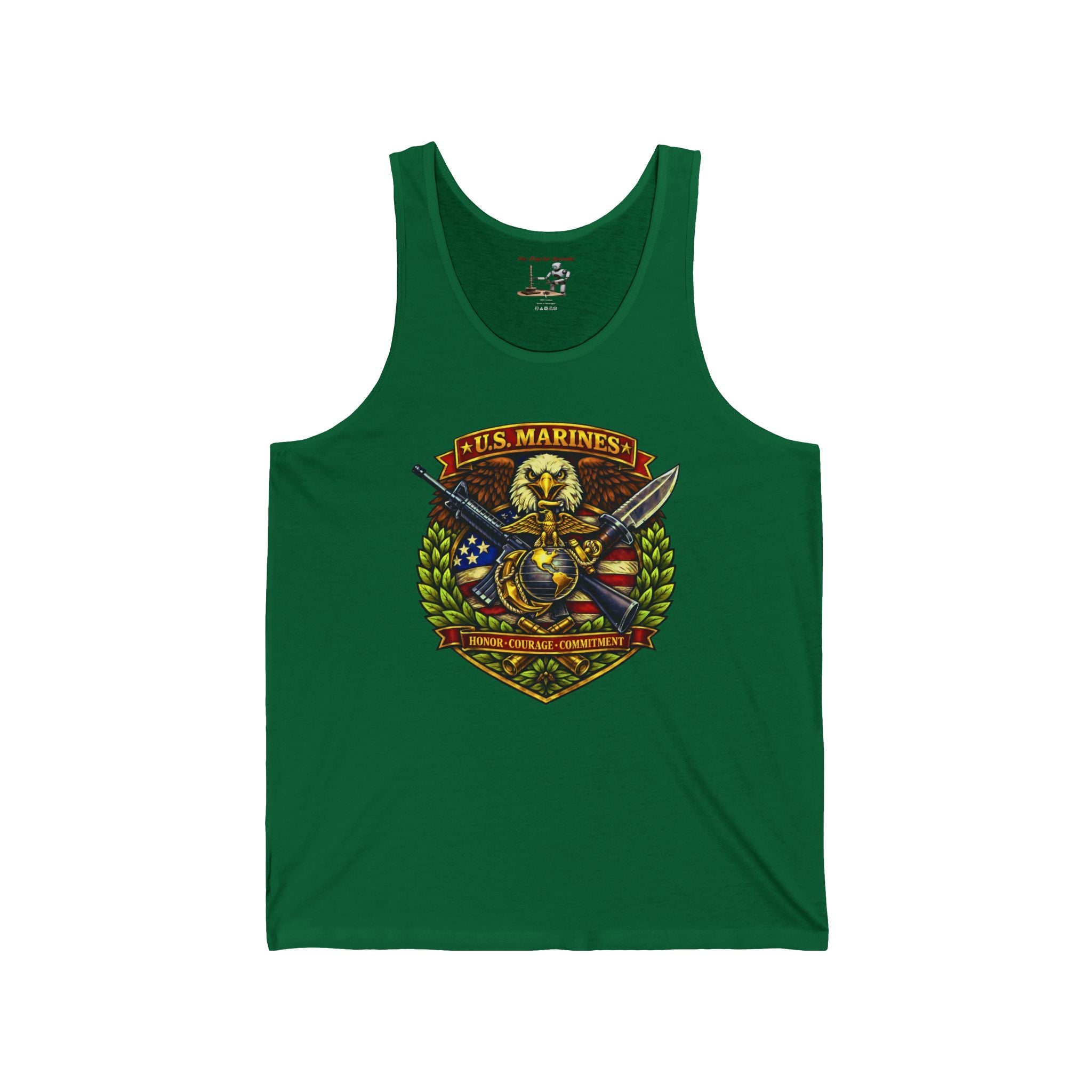 US Marines Honor, Courage, Commitment Tank Top
