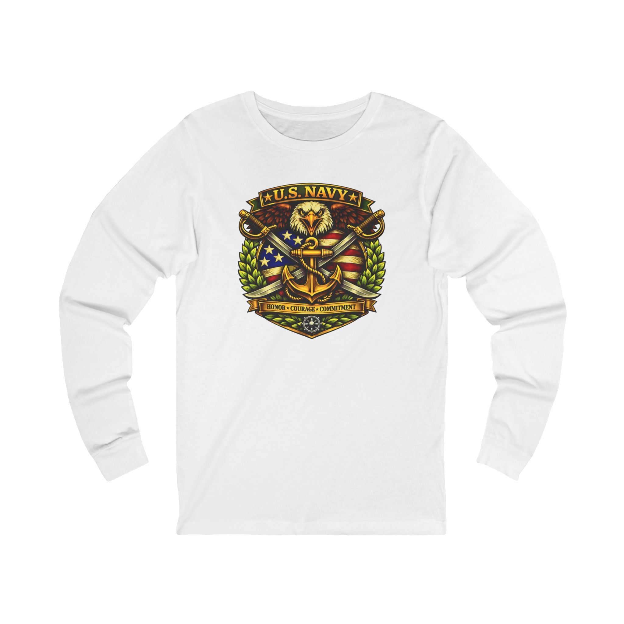 U.S. Navy Honor, Courage, Commitment Long Sleeve Tee