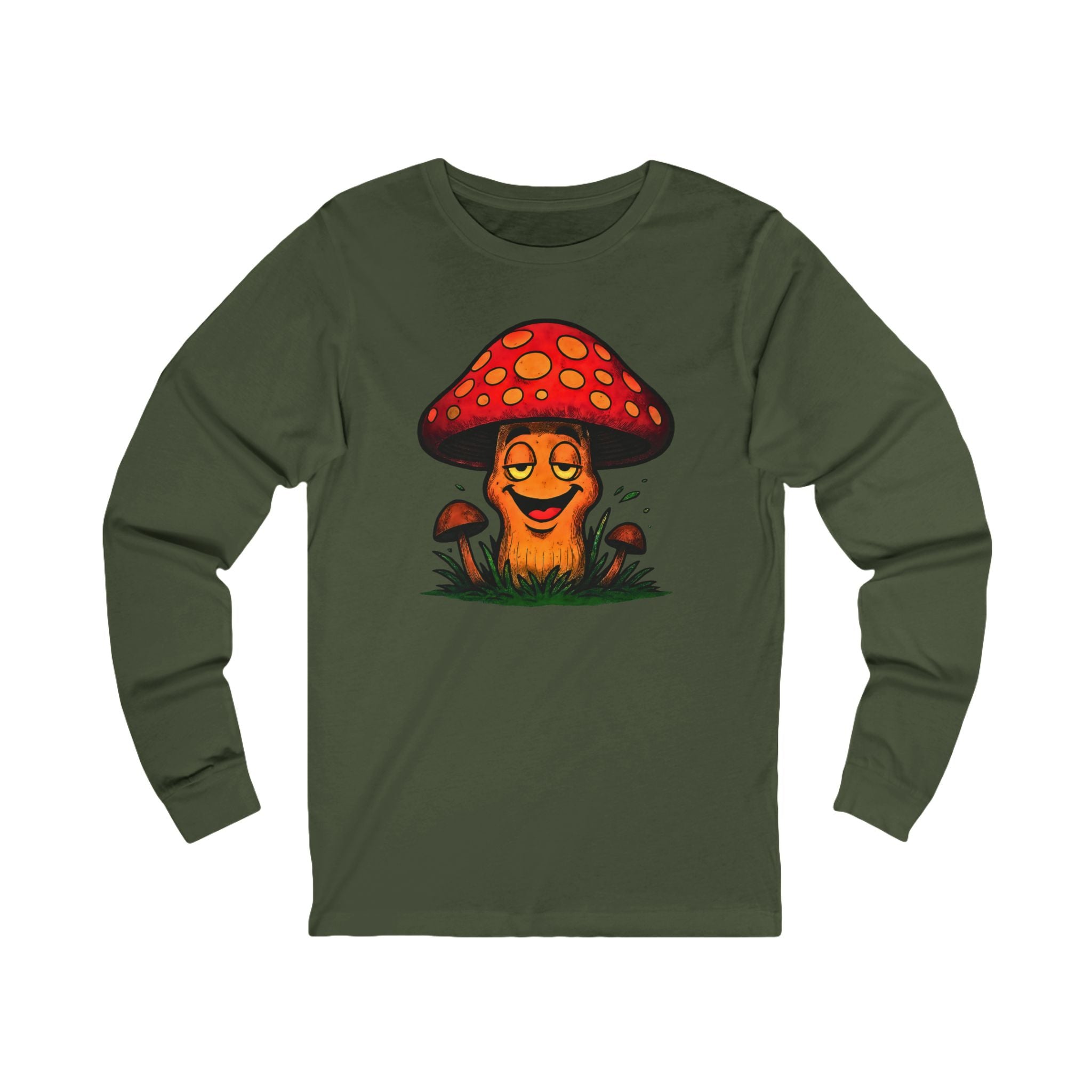 Happy Mushroom Long Sleeve Tee