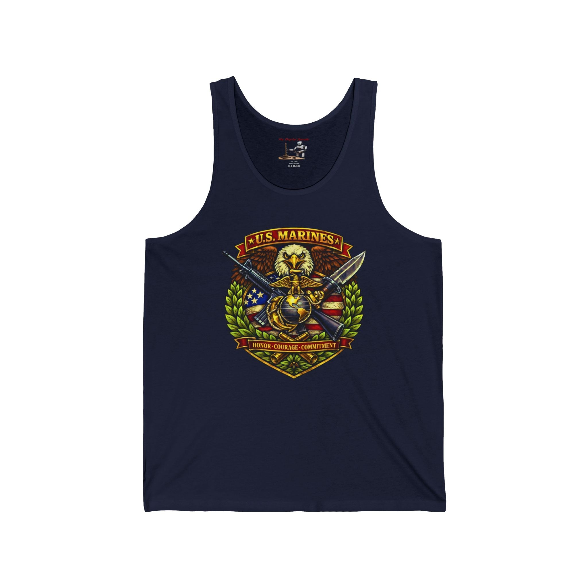 US Marines Honor, Courage, Commitment Tank Top