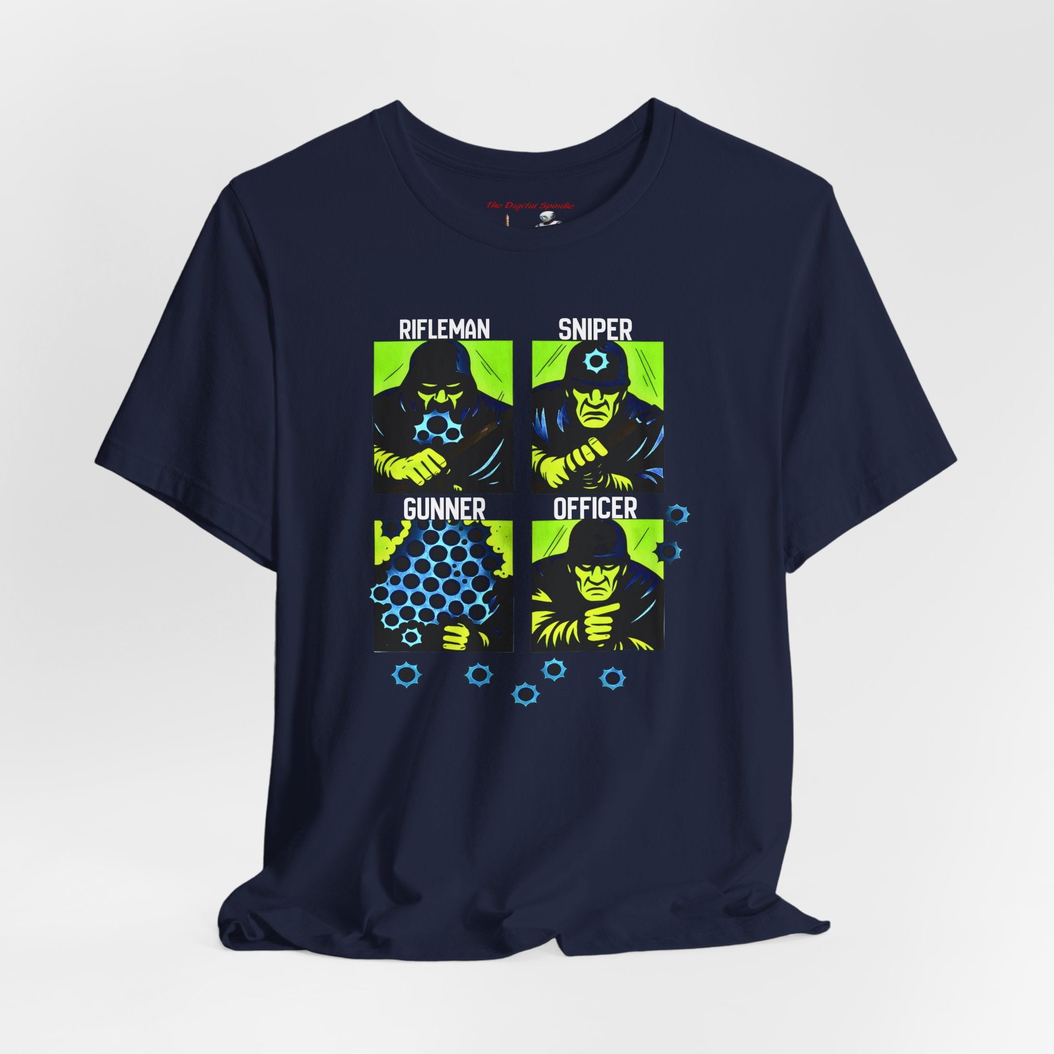 Shooting Range Graphic Tee — Rifleman Sniper Gunner Officer Military Design