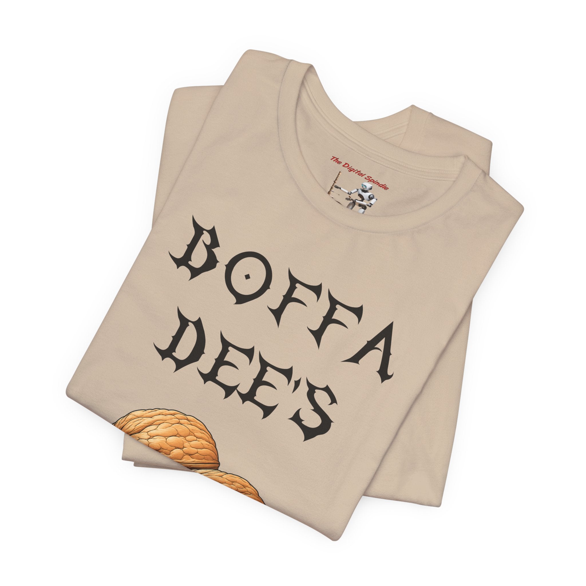 Boffa Dees Walnut Graphic Tee — Vintage Gothic Text Nut Illustration T-Shirt