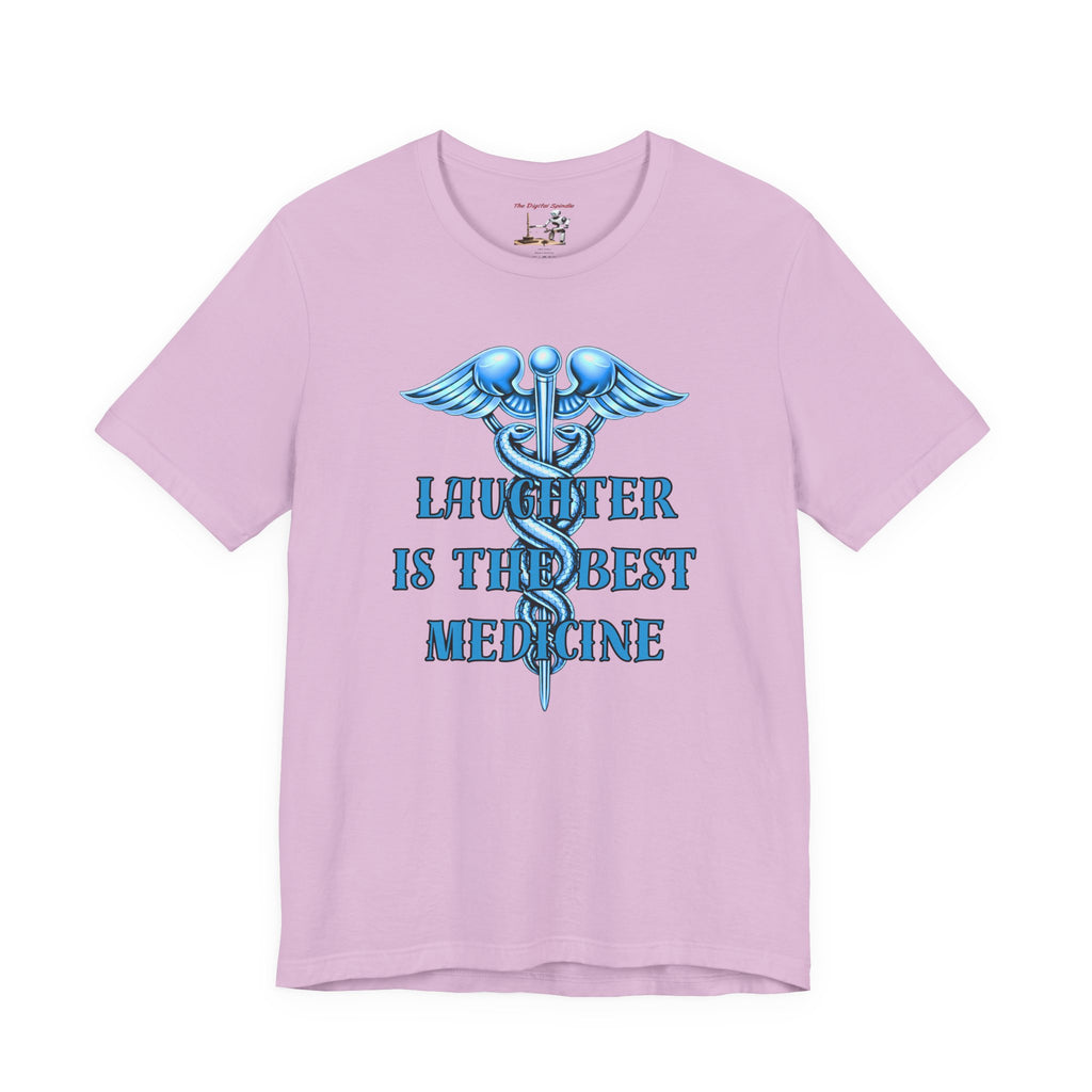 Laughter Is The Best Medicine Tee — Funny Nurse & Medic Caduceus T-Shirt