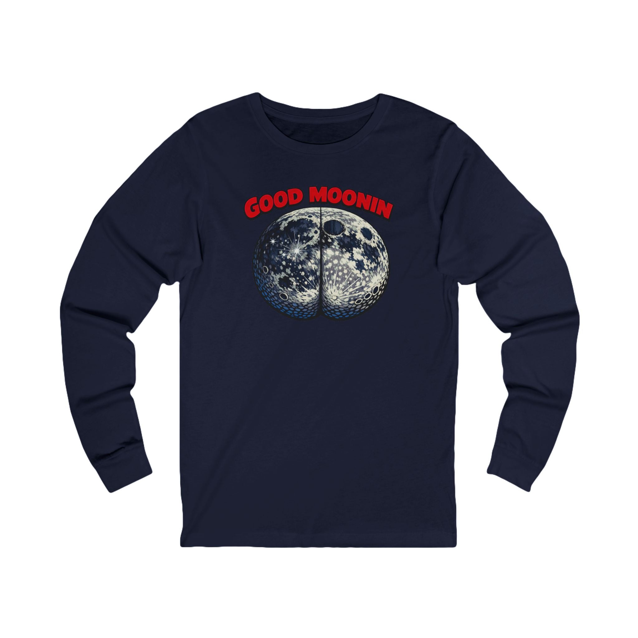 "Good Moonin" Retro Moon Graphic