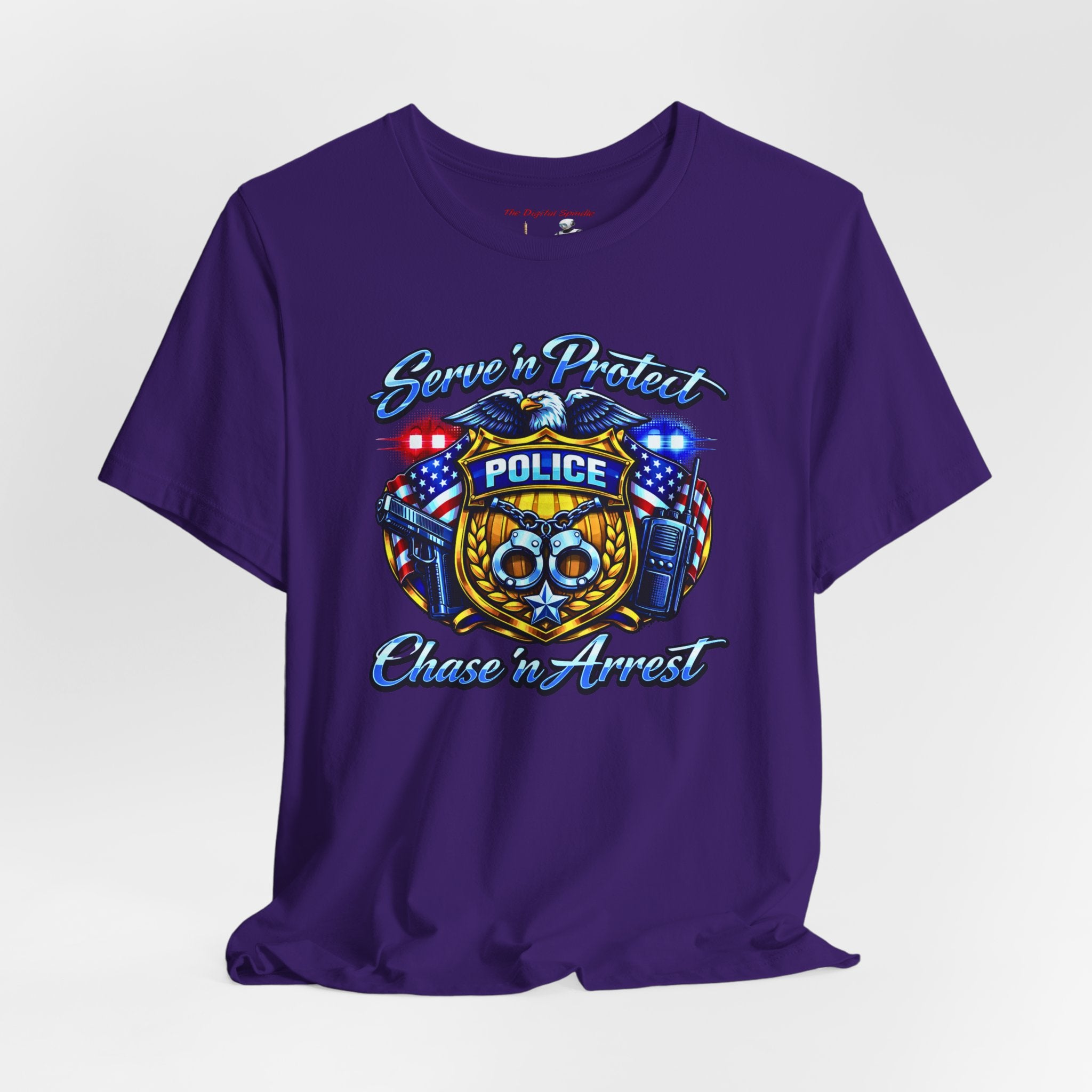 Police 'Serve & Protect, Chase to Arrest' Graphic Tee