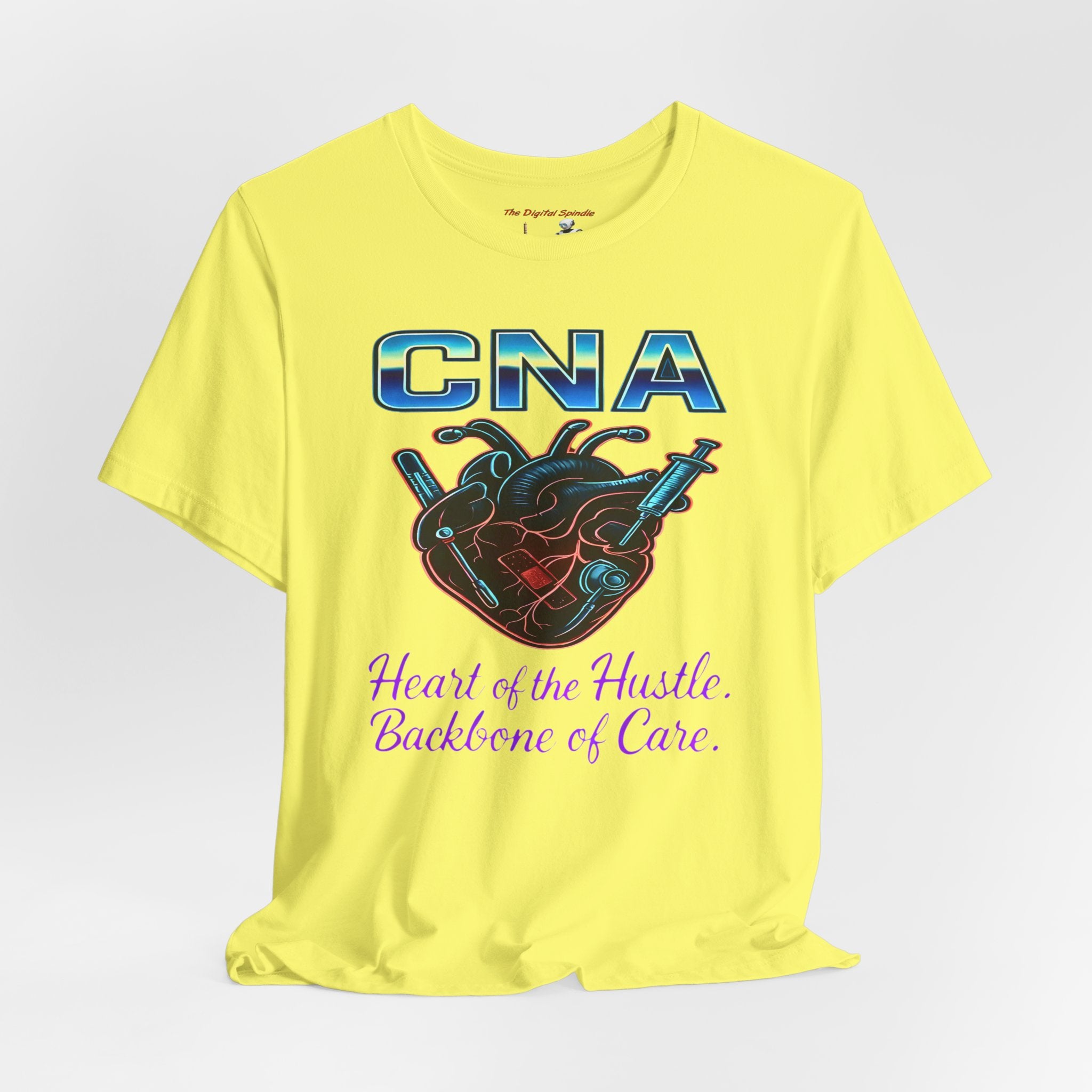 CNA T‑Shirt — "Heart of the Hustle, Backbone of Care" Graphic Tee