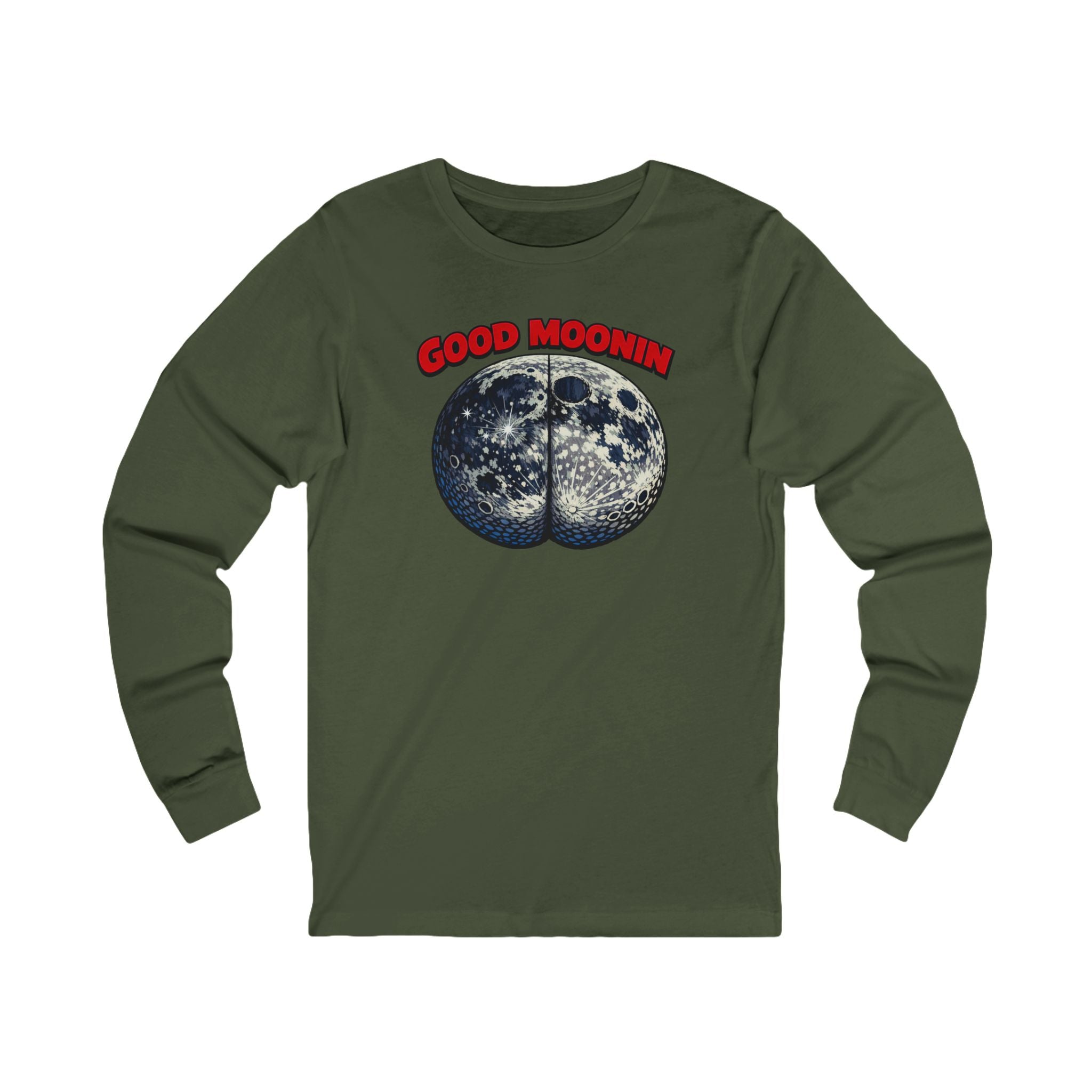 "Good Moonin" Retro Moon Graphic
