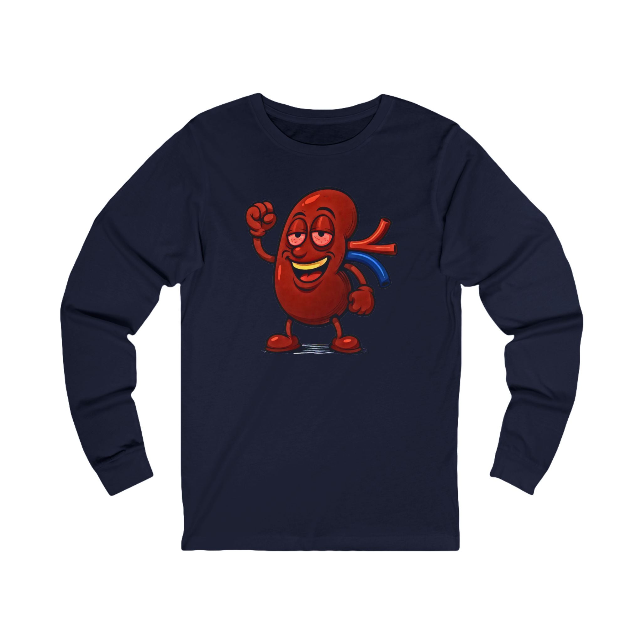 Kidney Stones Mascot Long Sleeve Tee