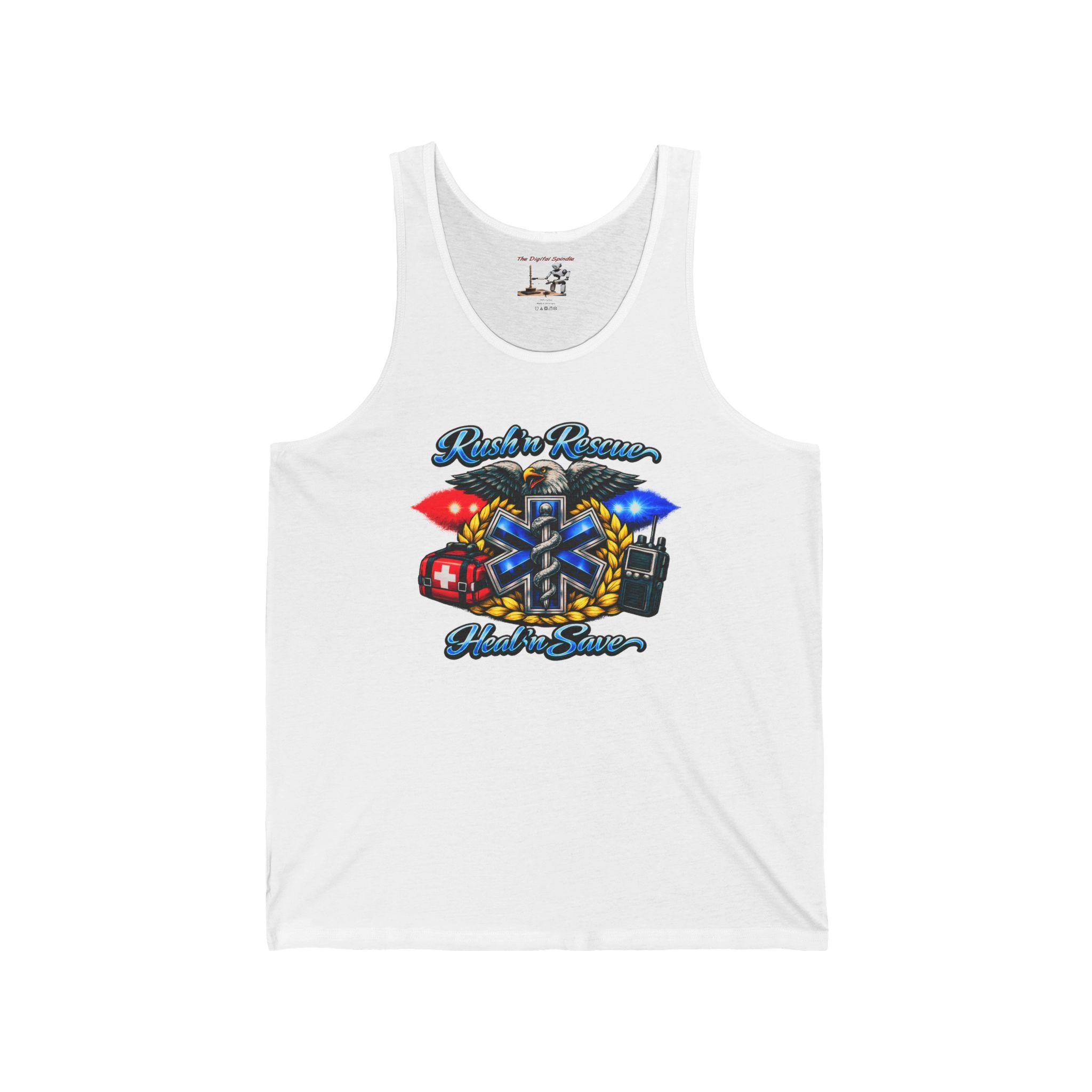 "Rush & Rescue" EMS Pride Tank Top