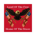 "Land of the Free, Home of the Brave" Square Sticker