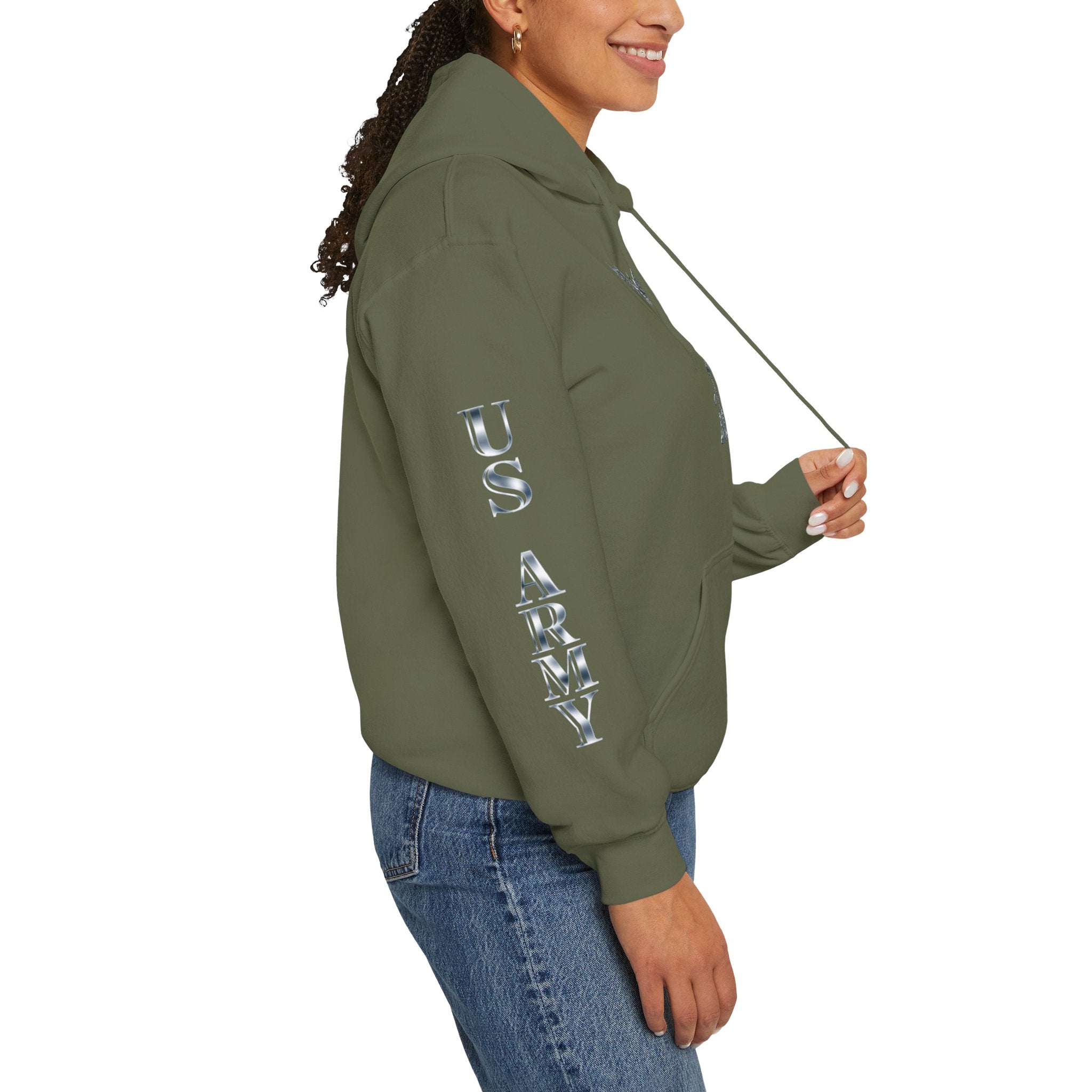 US Army Veteran Crest Hoodie — Military Emblem Sweatshirt
