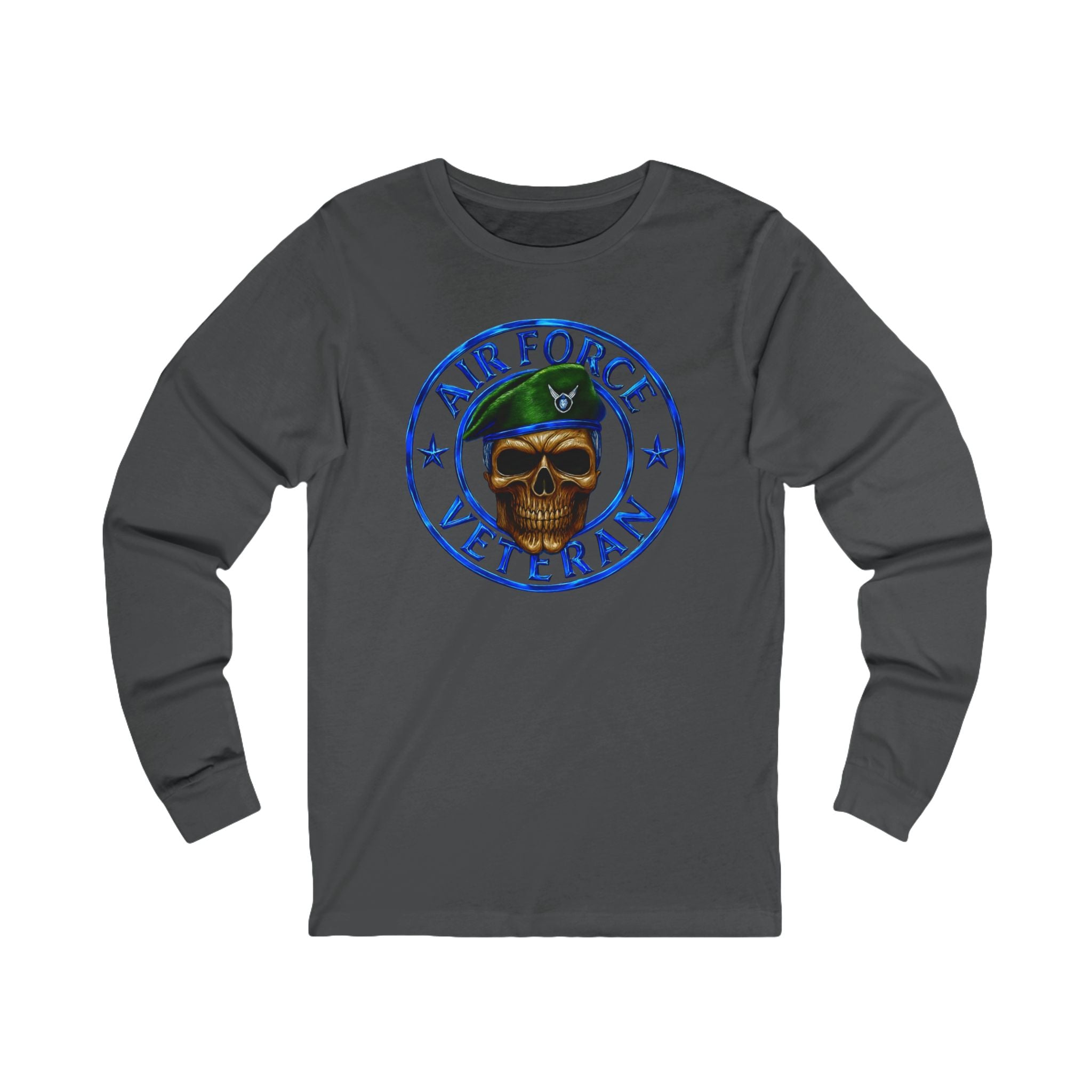 Air Force Veteran Skull Long Sleeve Tee