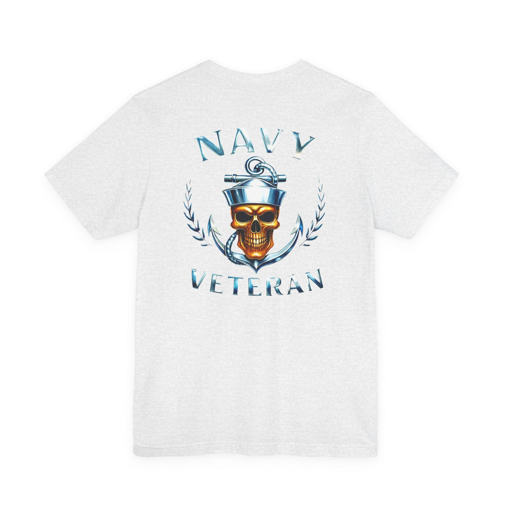 Navy Veteran Skull Anchor T‑Shirt