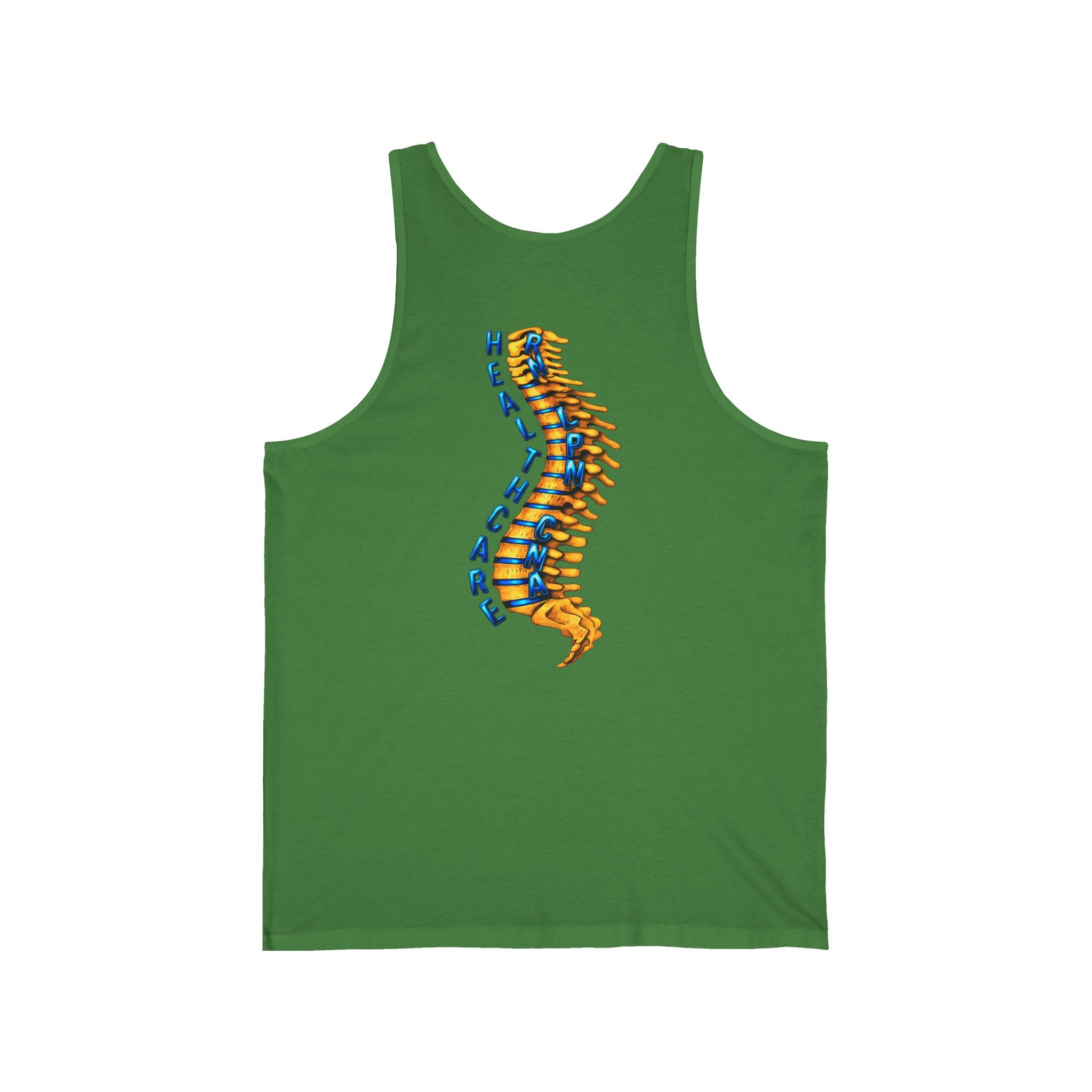 Front & Back Healthcare Spine Tank Top — Medical Staff Nurse Gift