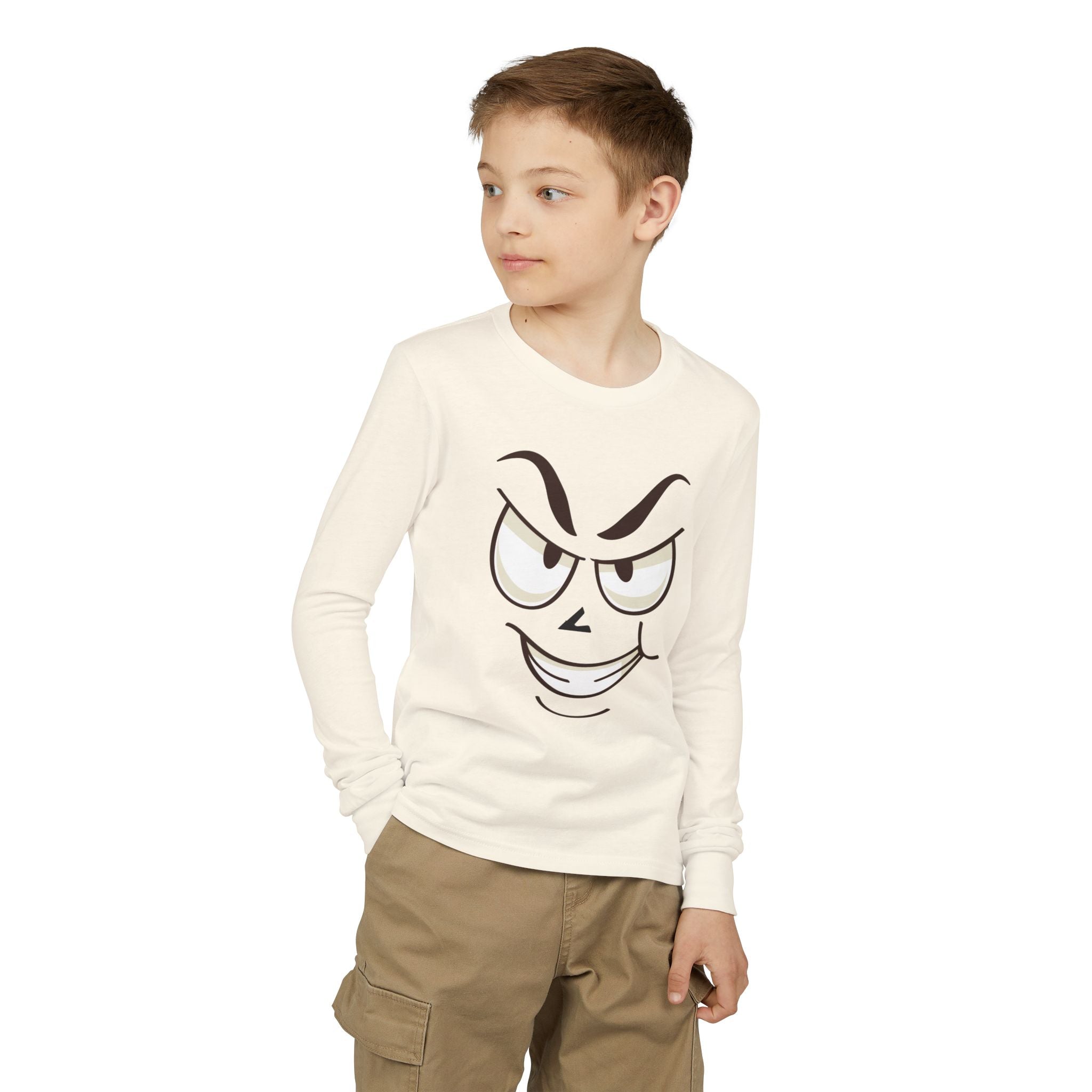 Mischievous Smirking Face Graphic Tee