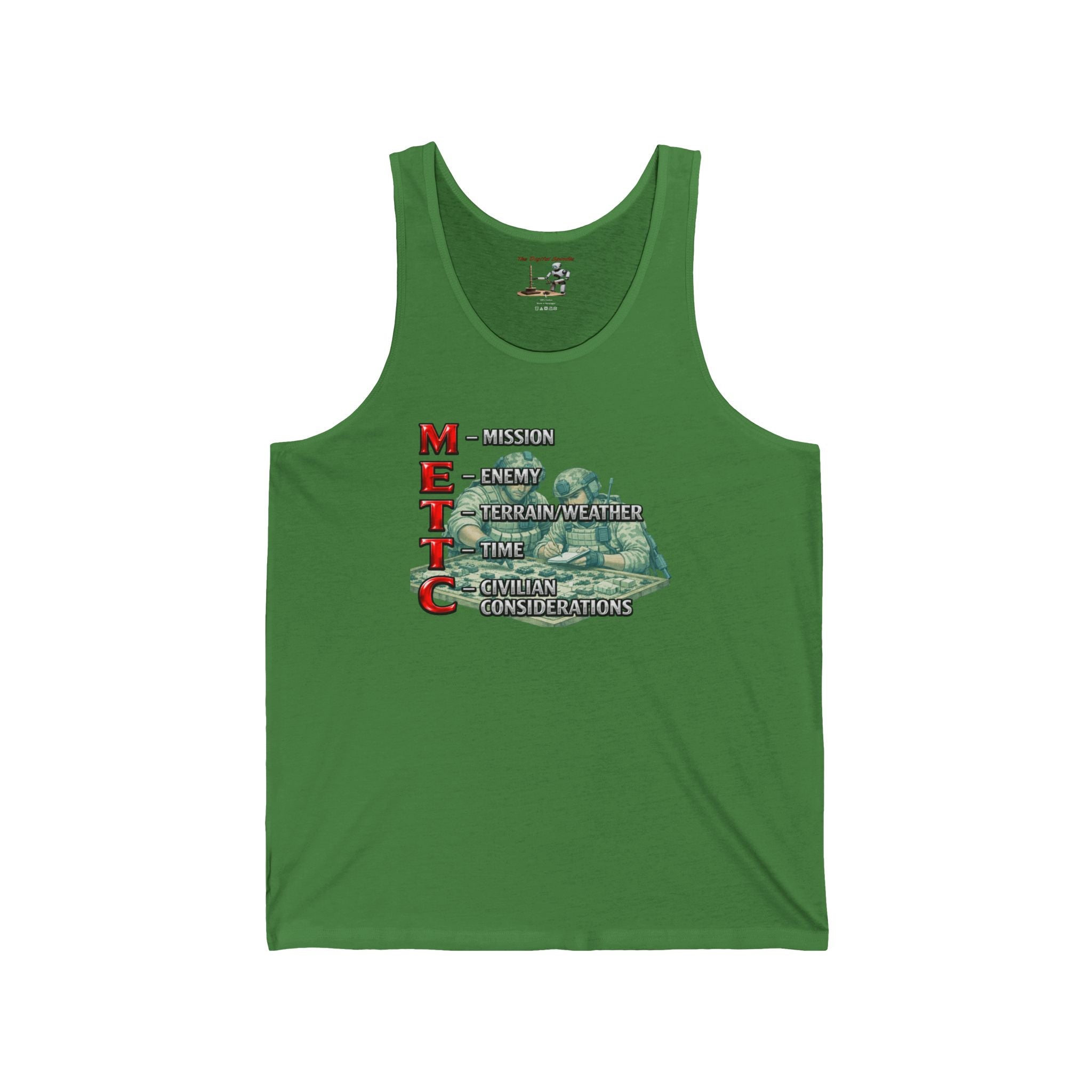 MEITC Military Tank Graphic Tank Top — Tactical Vintage Soldier Design