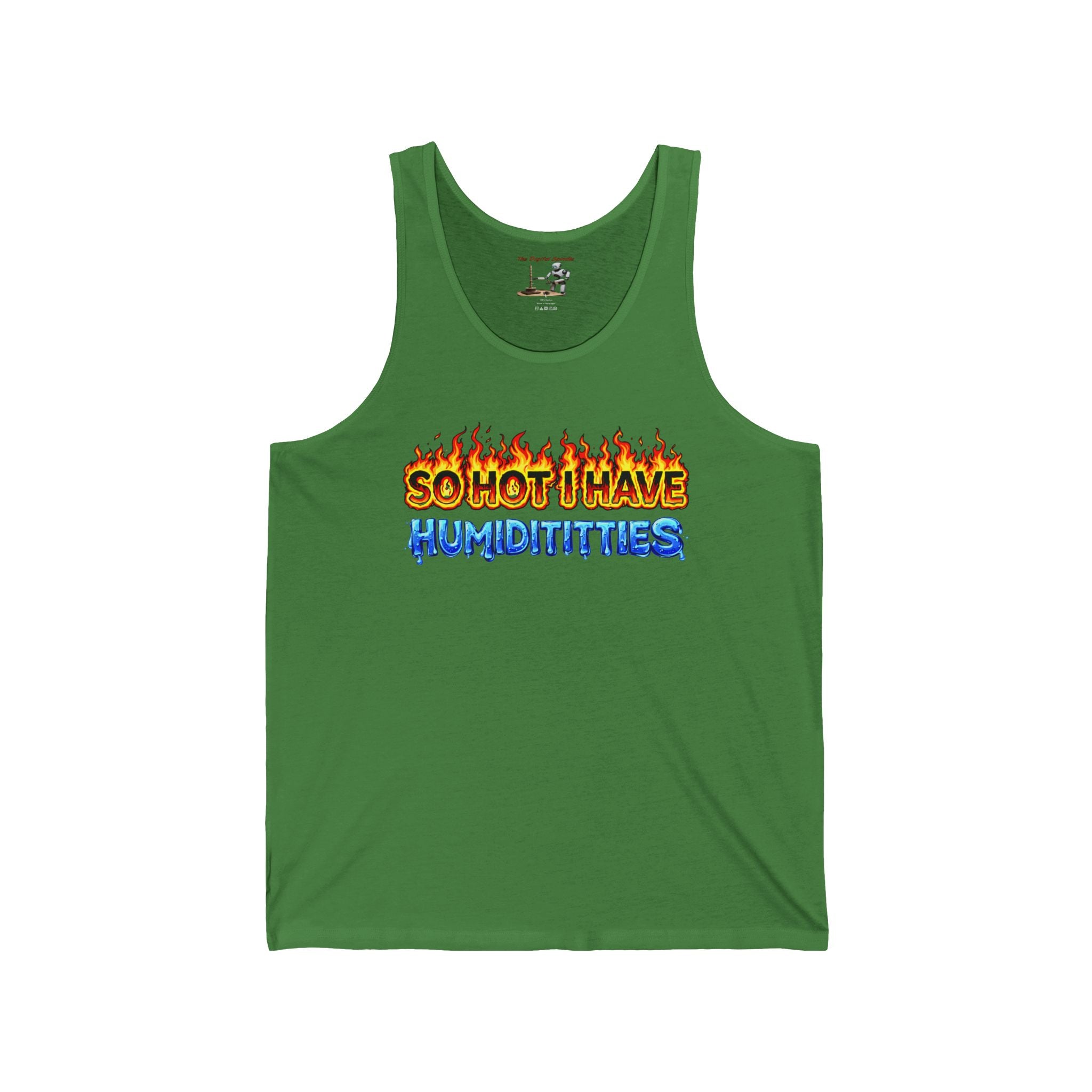 Tank Top - "So Hot I Have Humiditties" Retro Flame & Ice Graphic