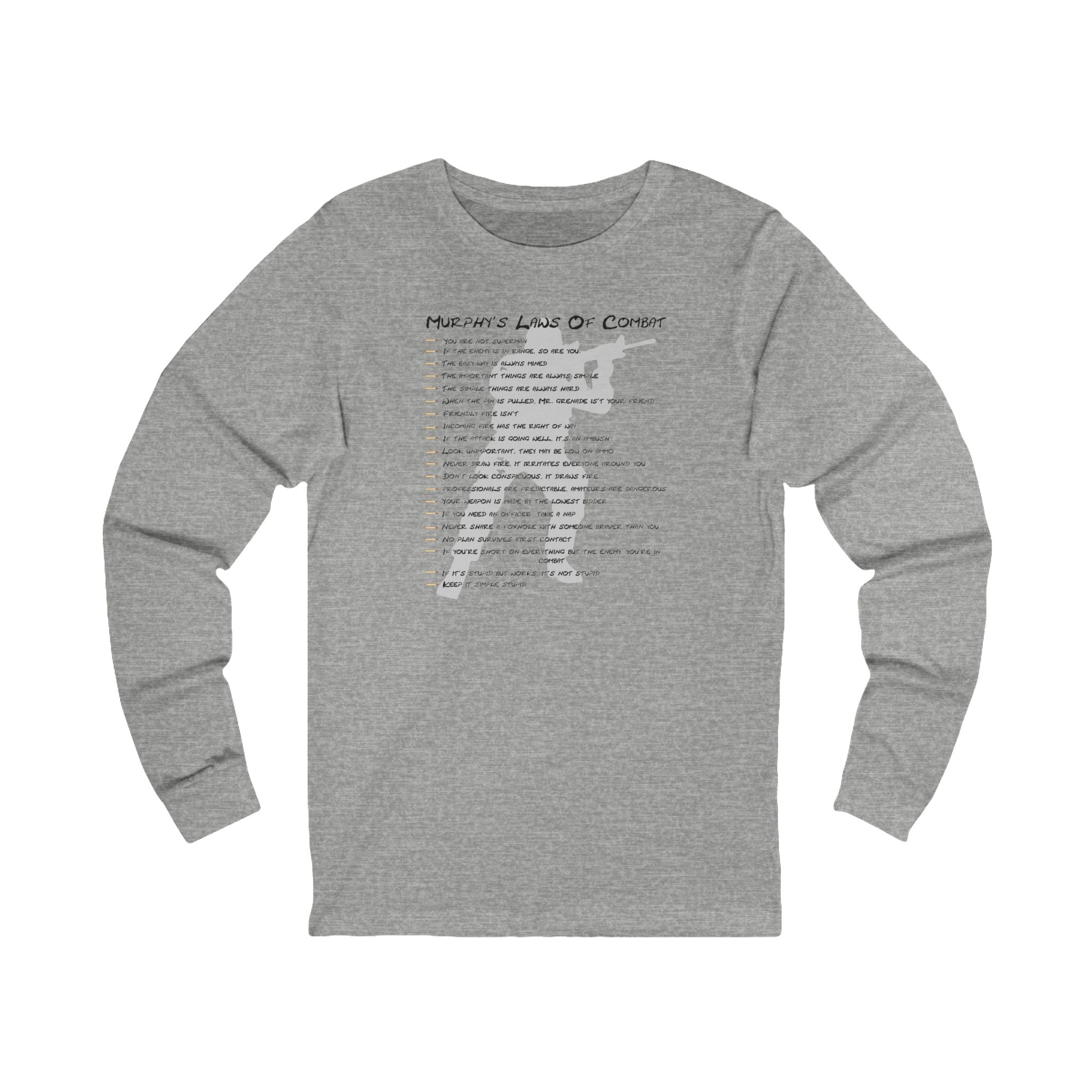 “Murphy’s Laws of Combat” Long Sleeve Tee